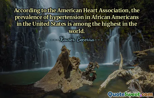 Selon l’American Heart Association, la prévalence de l’hypertension chez les Afro-Américains aux États-Unis est parmi les plus élevées au monde.