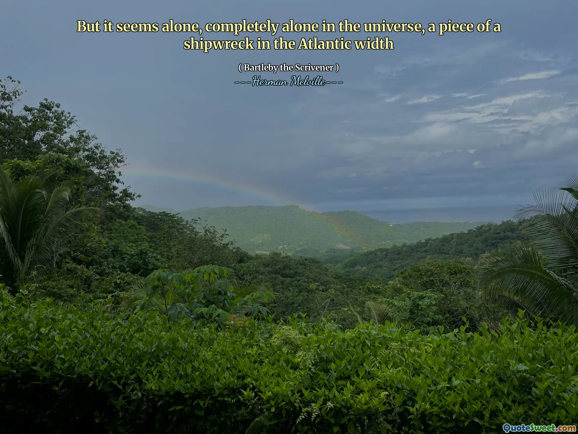 但是它似乎一个人，完全在宇宙中，在大西洋宽度中的沉船