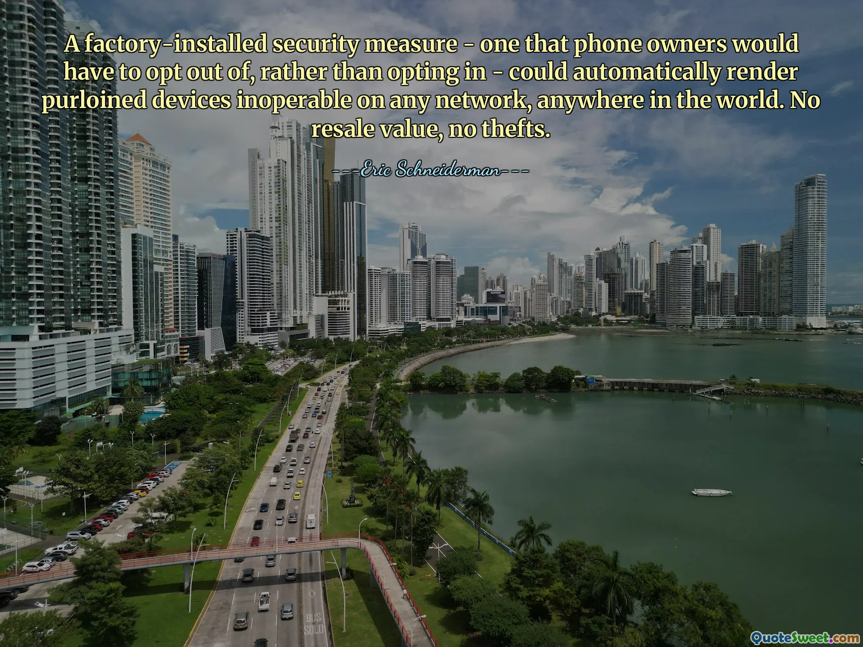 A factory-installed security measure - one that phone owners would have to opt out of, rather than opting in - could automatically render purloined devices inoperable on any network, anywhere in the world. No resale value, no thefts.