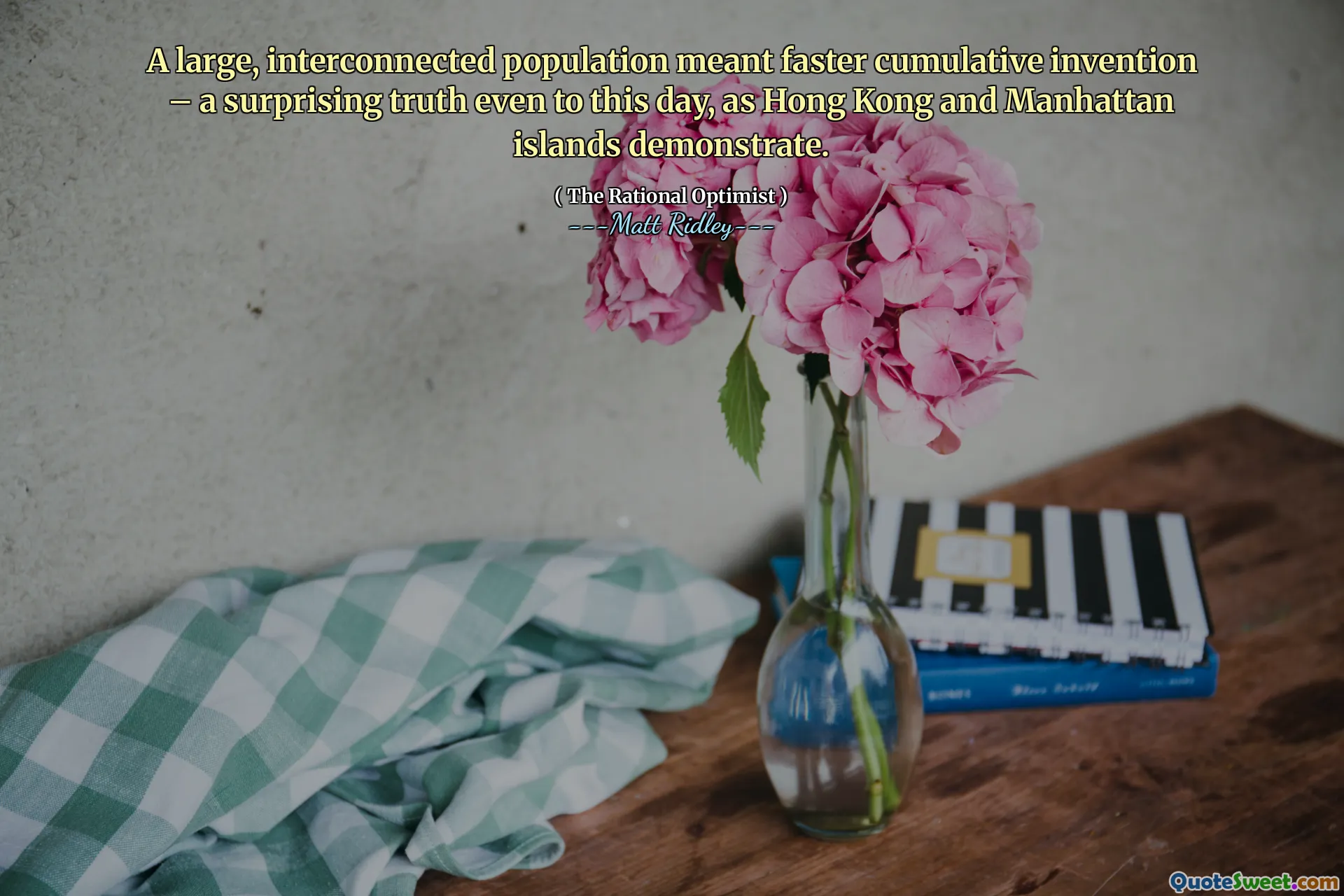 A large, interconnected population meant faster cumulative invention – a surprising truth even to this day, as Hong Kong and Manhattan islands demonstrate.
