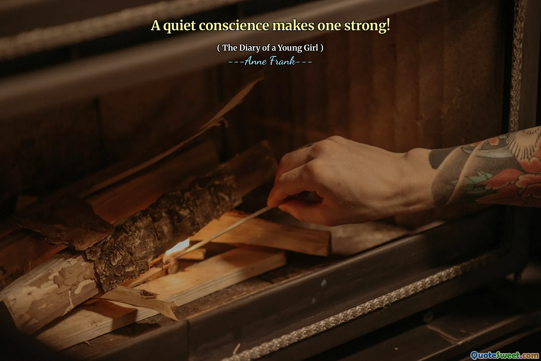 A quiet conscience makes one strong!