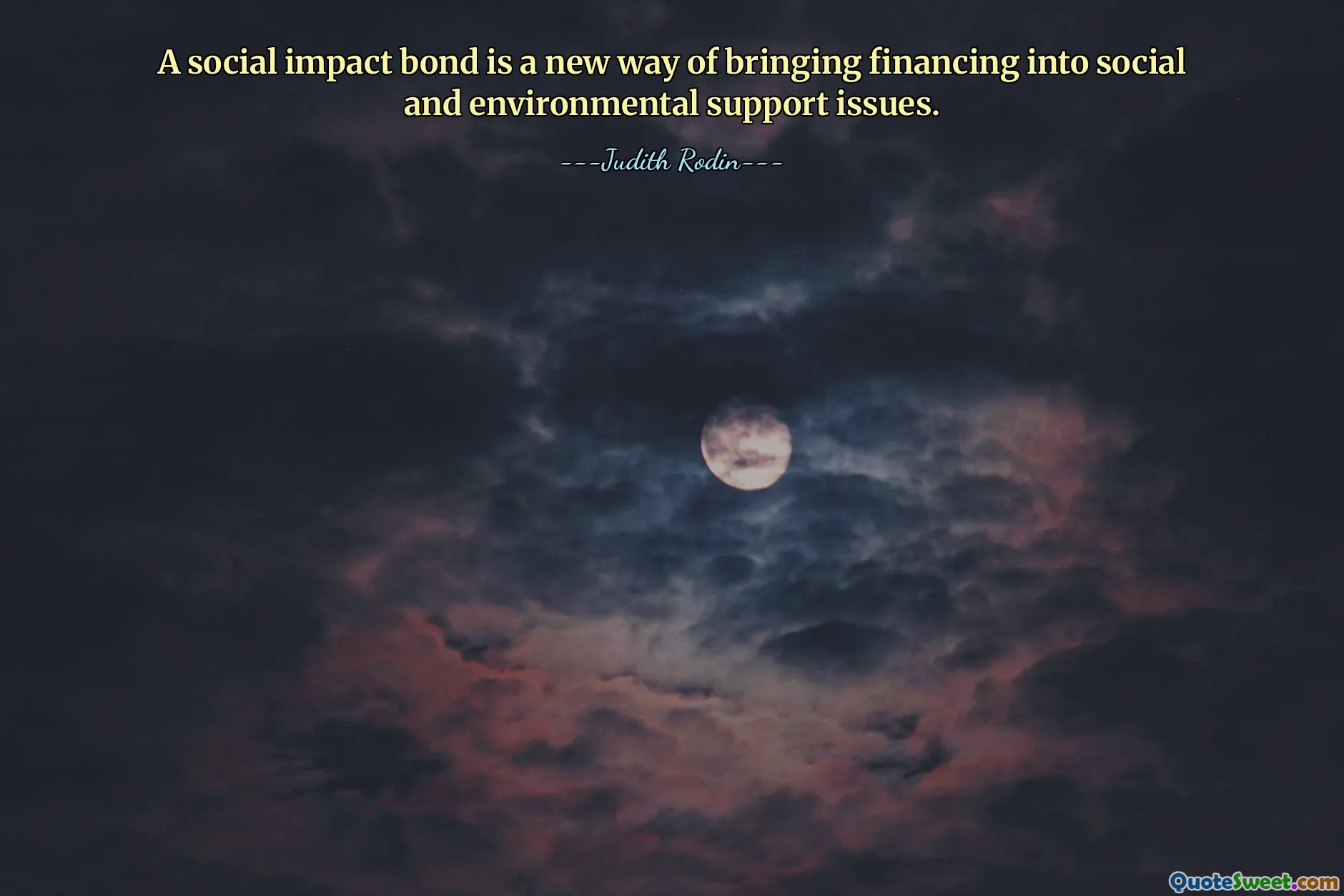 A social impact bond is a new way of bringing financing into social and environmental support issues.