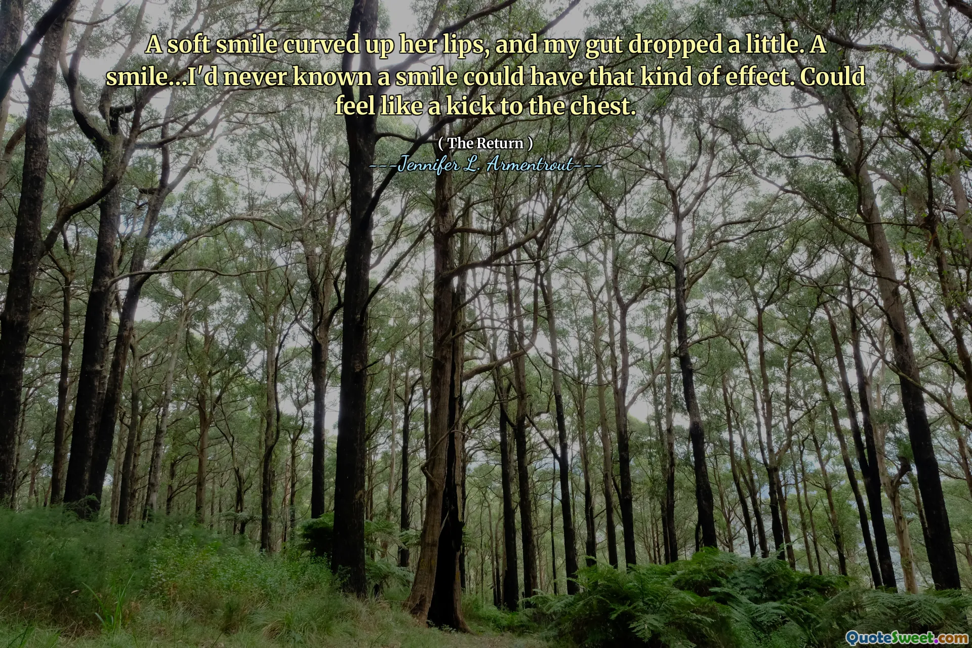 A soft smile curved up her lips, and my gut dropped a little. A smile…I'd never known a smile could have that kind of effect. Could feel like a kick to the chest.