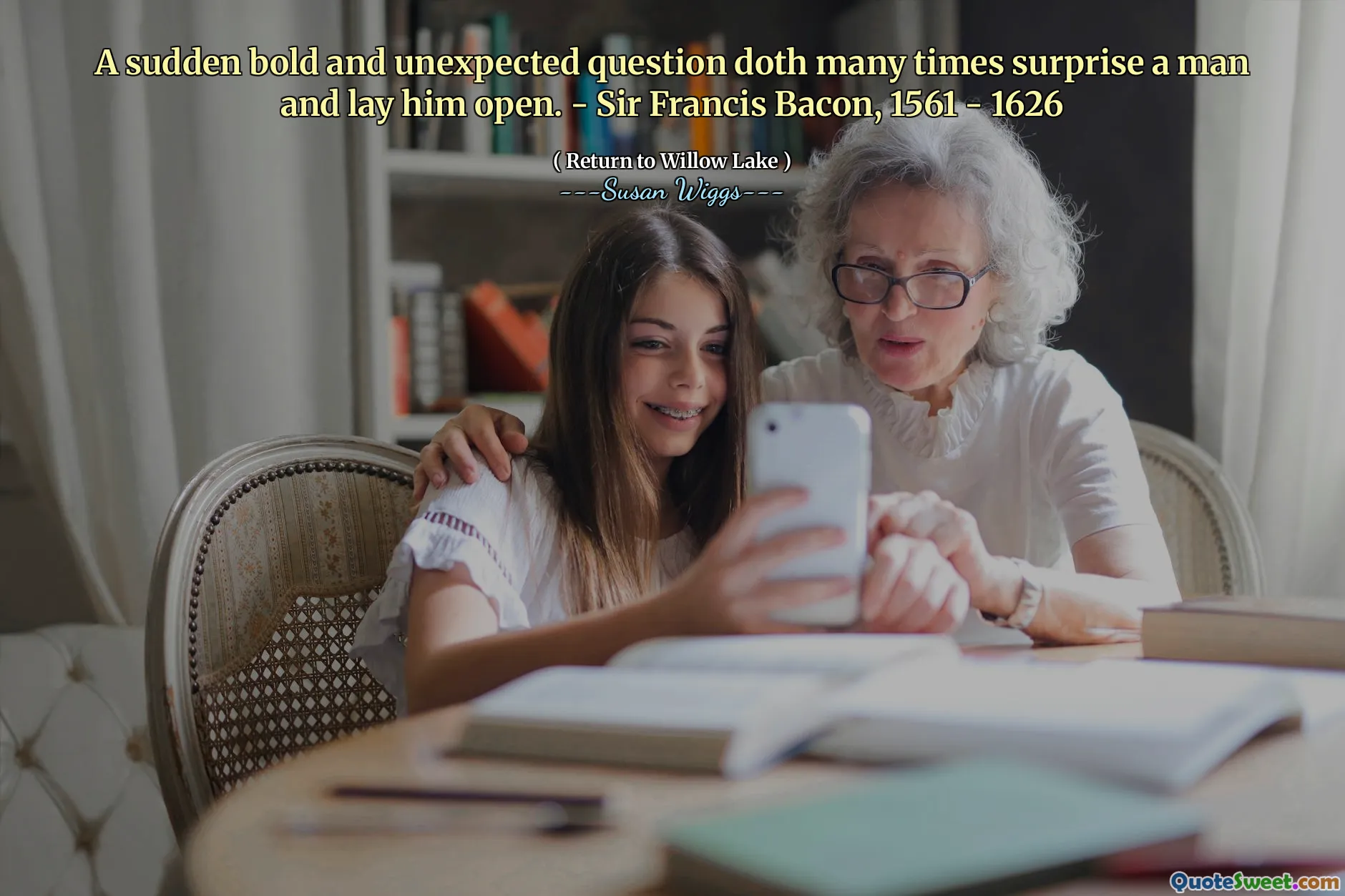 A sudden bold and unexpected question doth many times surprise a man and lay him open. - Sir Francis Bacon, 1561 - 1626