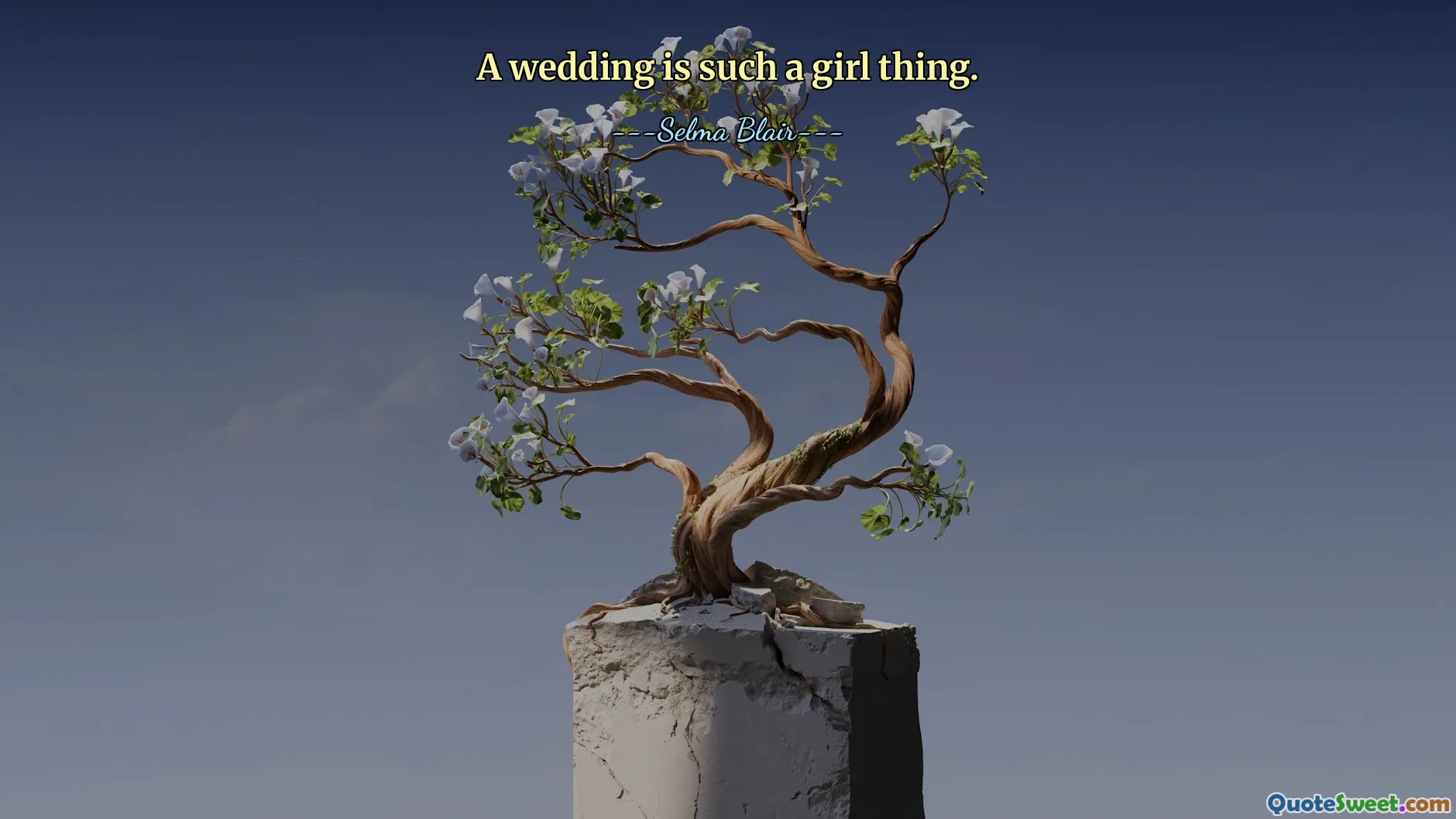 A wedding is such a girl thing.