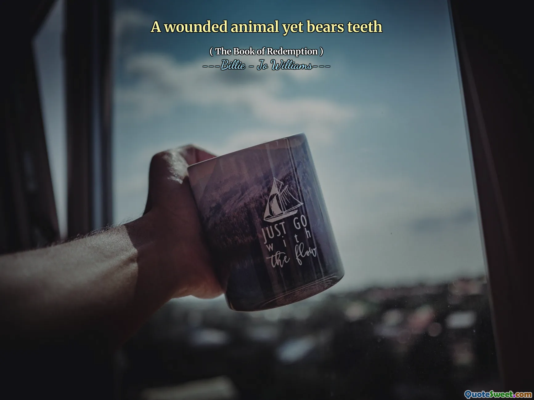 A wounded animal yet bears teeth