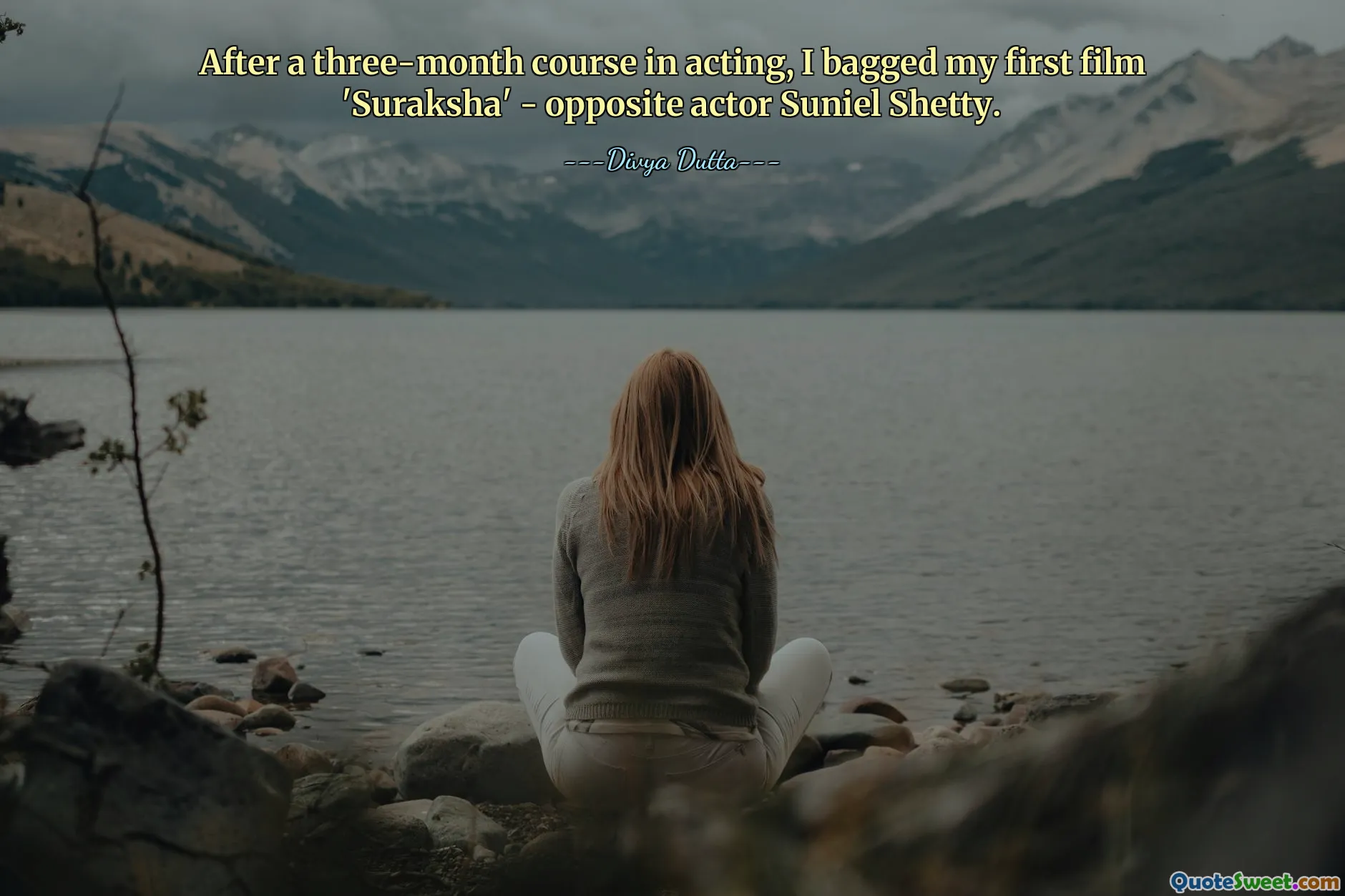 After a three-month course in acting, I bagged my first film 'Suraksha' - opposite actor Suniel Shetty.