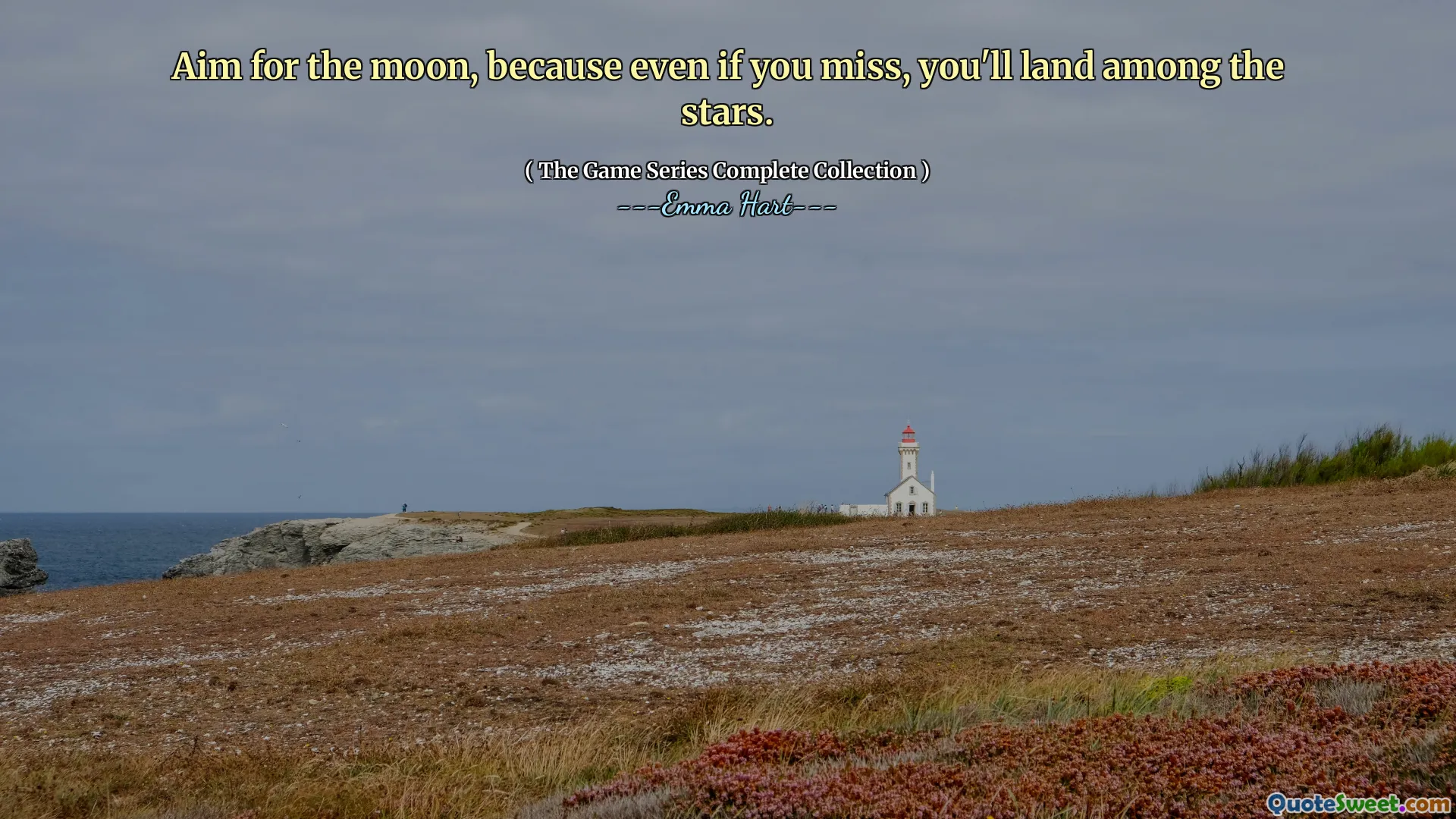 あなたが逃したとしても、あなたは星の間に着陸するので、月を目指します。