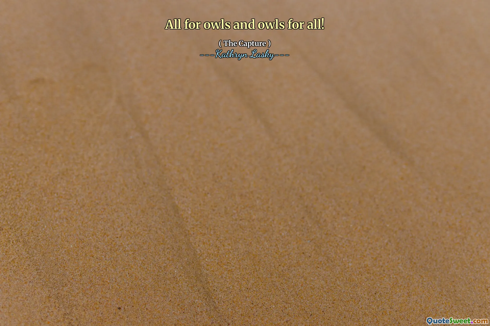 All for owls and owls for all!