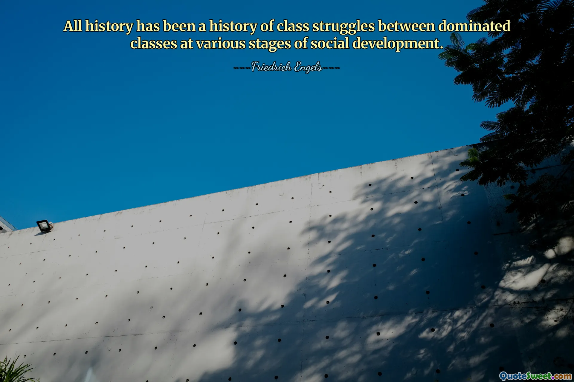 All history has been a history of class struggles between dominated classes at various stages of social development.