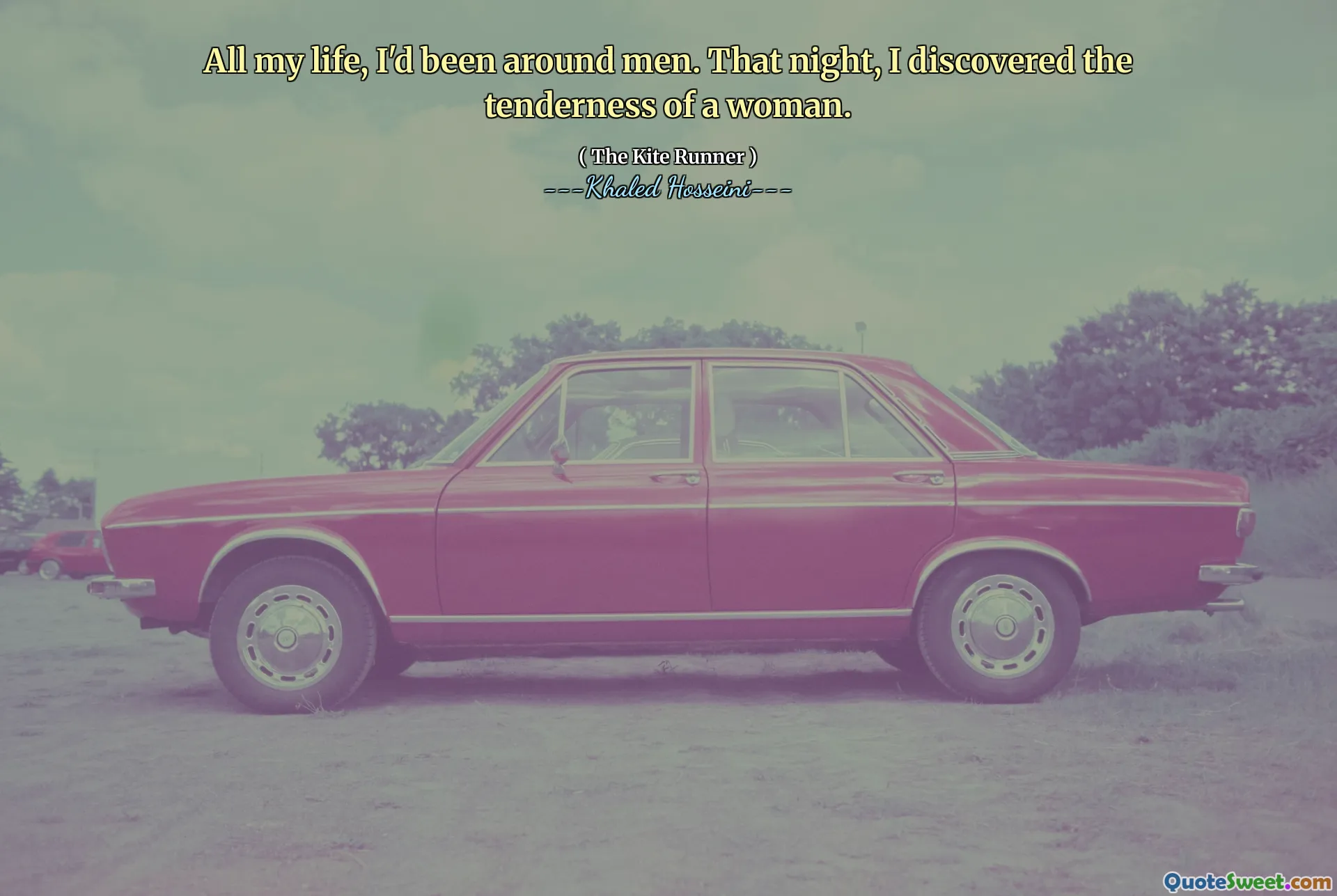 All my life, I'd been around men. That night, I discovered the tenderness of a woman.