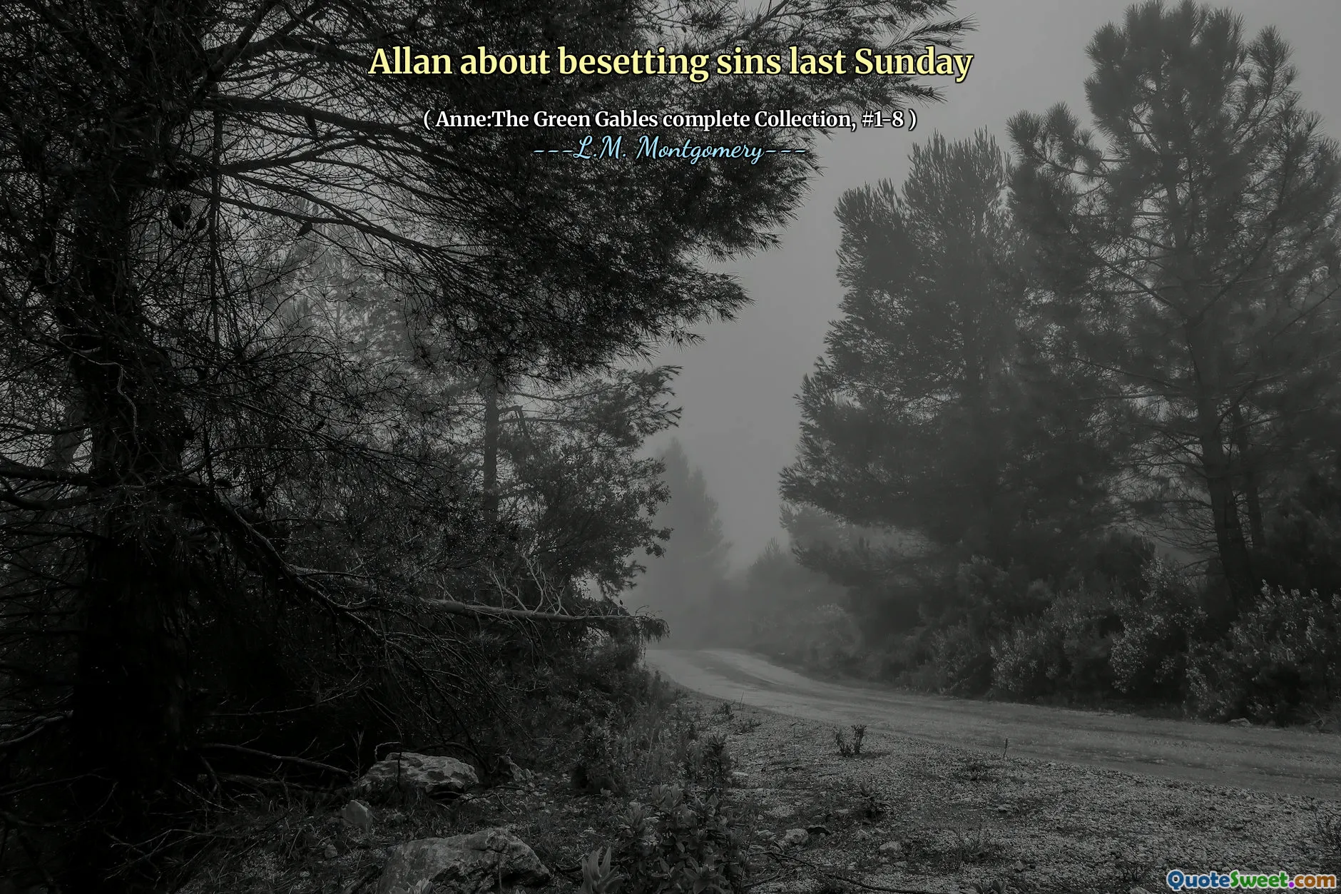 Allan about besetting sins last Sunday