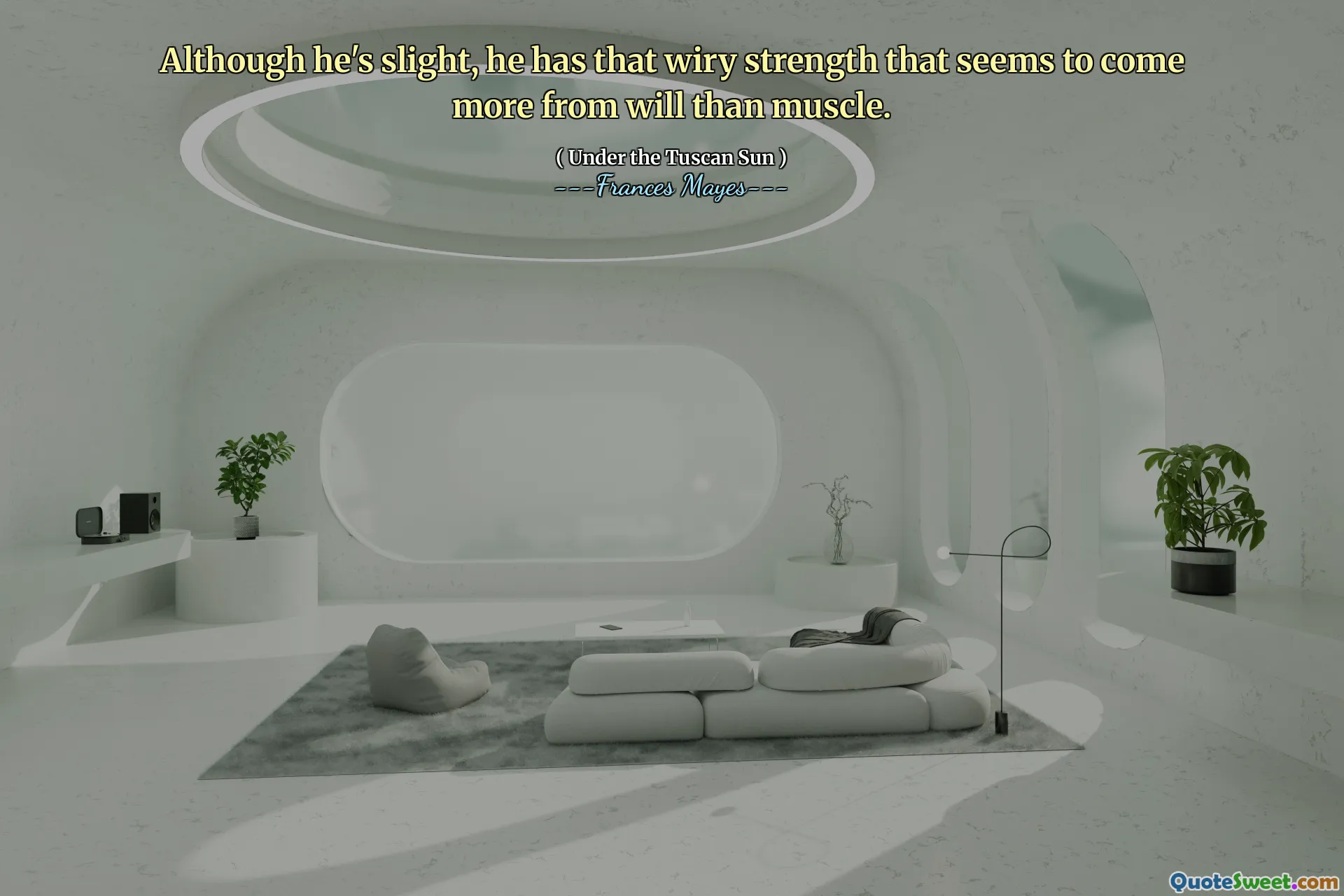 尽管他很小，但他的力量似乎比肌肉更多。