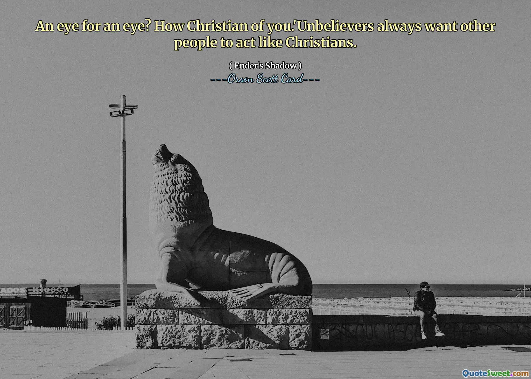 Öga för öga? Vad kristet av dig.'Otroende vill alltid att andra människor ska agera som kristna.