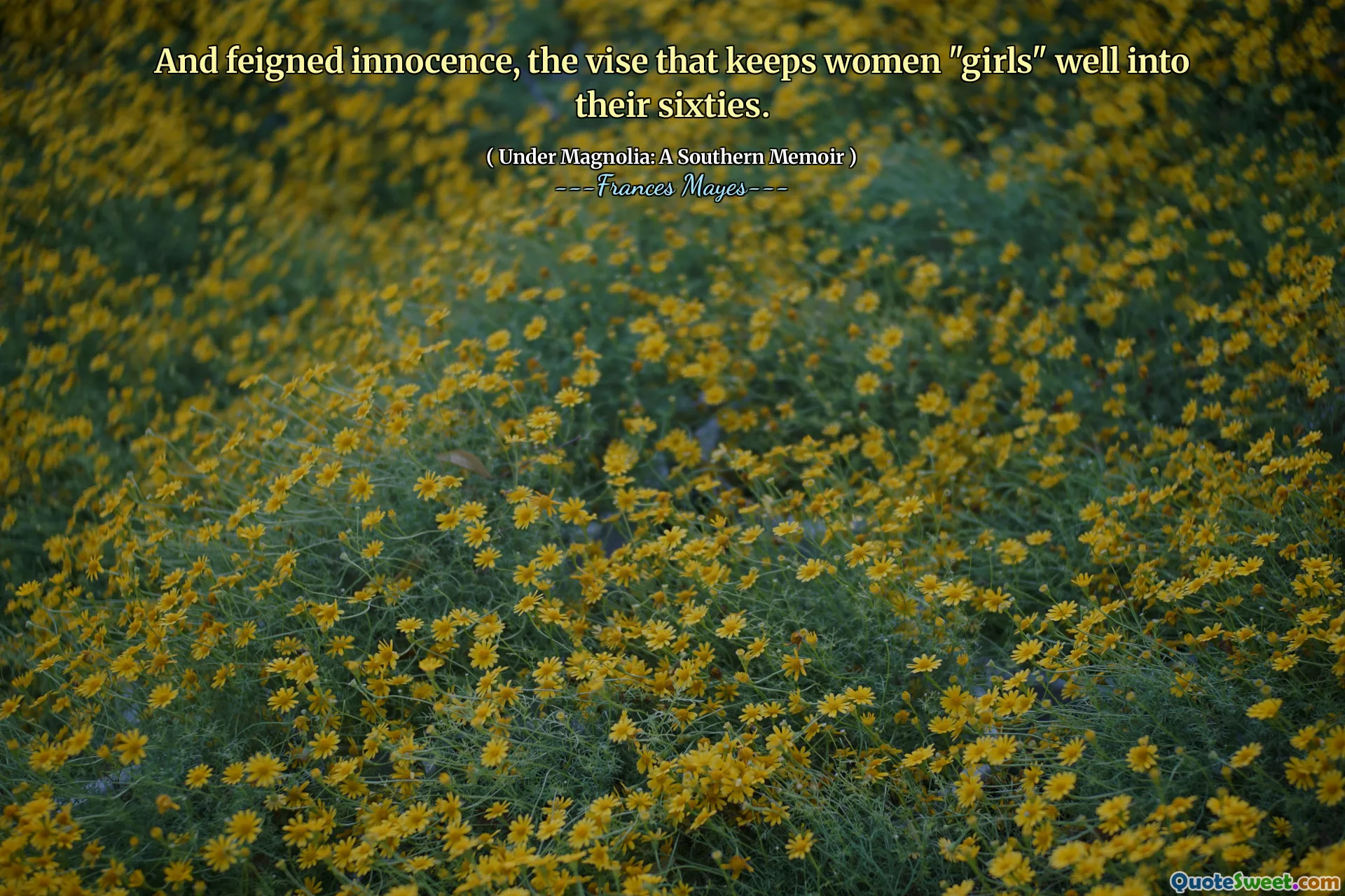 En veinsde onschuld, de bankschroef die vrouwen "meisjes" tot ver in de jaren zestig houdt.