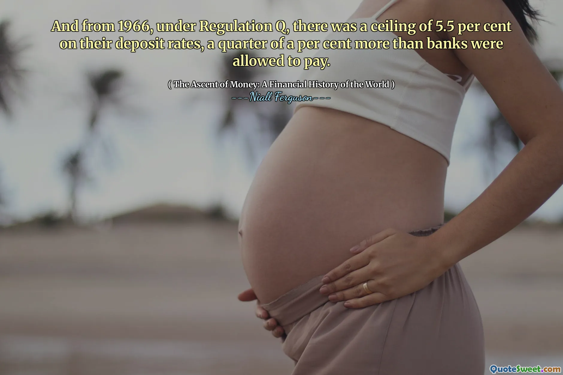 And from 1966, under Regulation Q, there was a ceiling of 5.5 per cent on their deposit rates, a quarter of a per cent more than banks were allowed to pay.