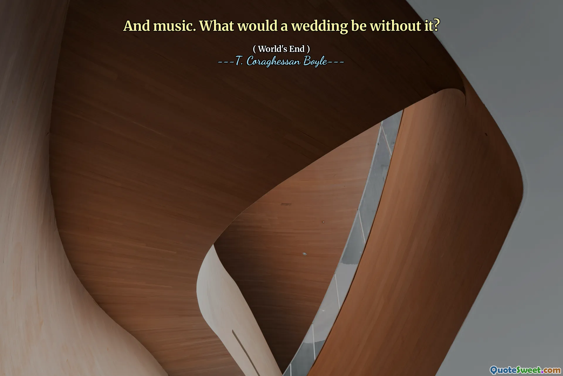 And music. What would a wedding be without it?