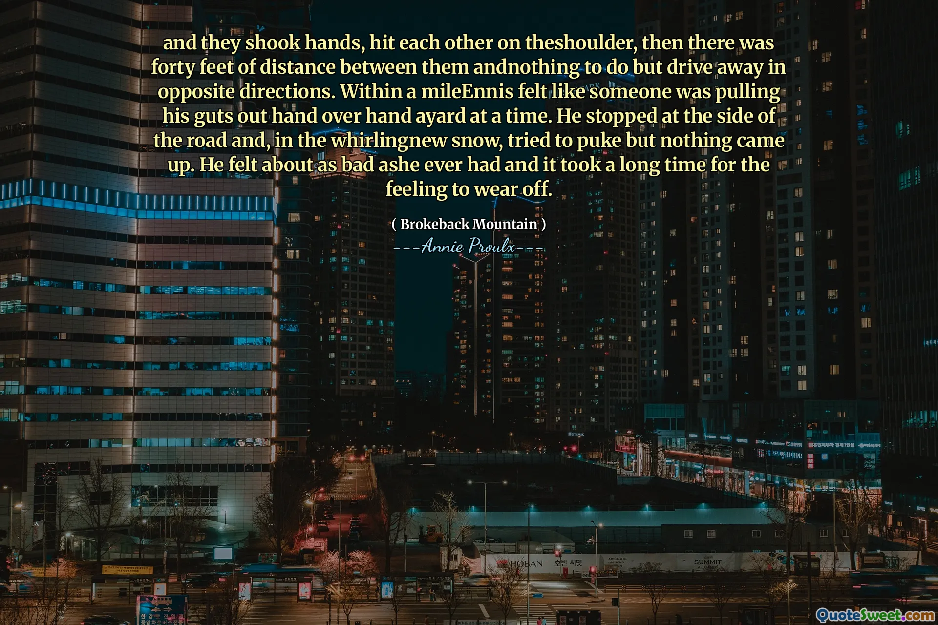E eles apertaram as mãos, se batem em THESHOULDER, depois havia quarenta metros de distância entre eles e nada para fazer, mas afastar -se em direções opostas. Dentro de um Mileennis, parecia que alguém estava puxando a coragem da mão sobre o Ayard de cada vez. Ele parou no lado da estrada e, no zumbido, tentou vomitar, mas nada surgiu. Ele se sentiu tão ruim que Ashe já teve e demorou muito tempo para a sensação de desgastar.