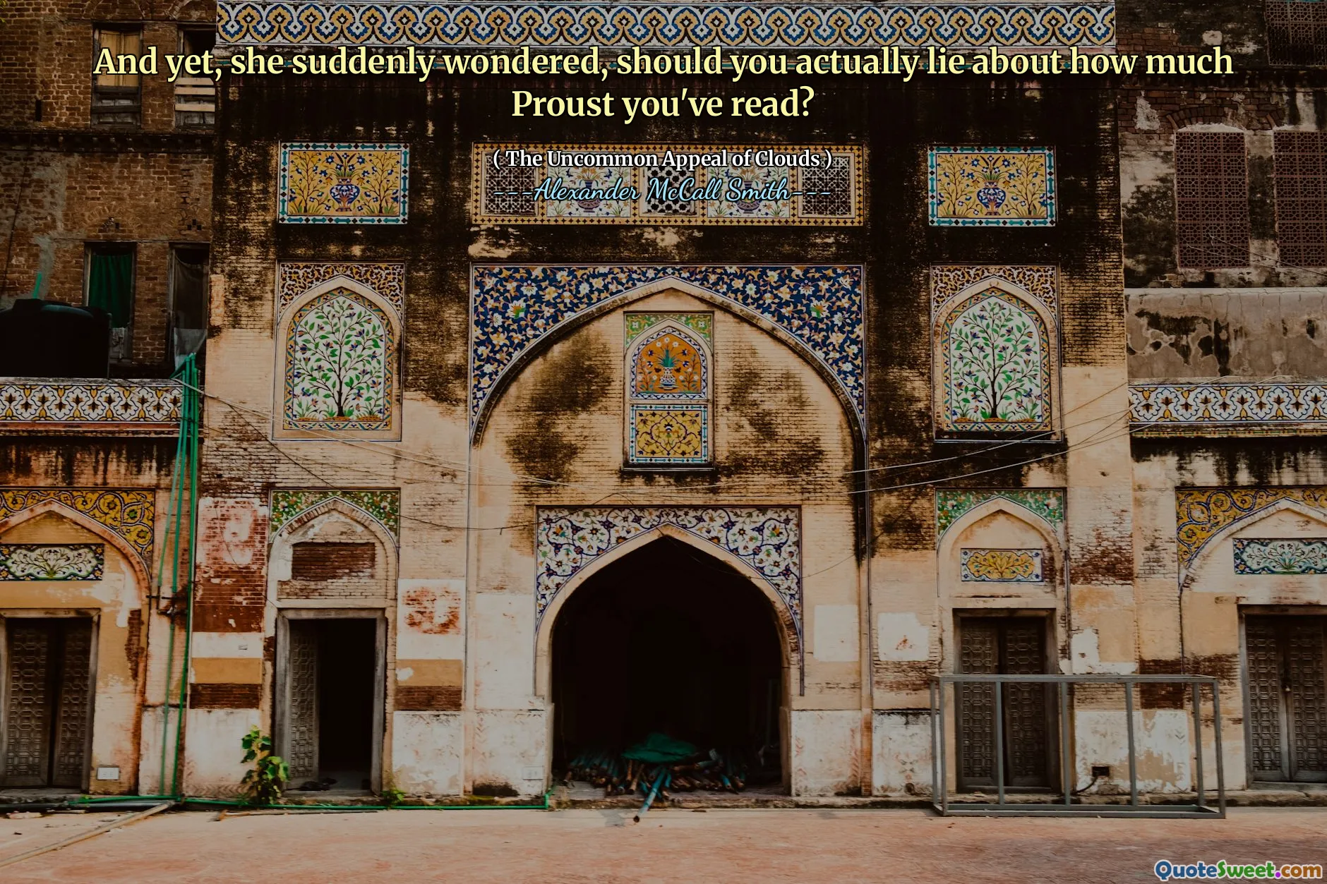 A jednak nagle zastanawiała się, czy powinieneś kłamać o tym, ile czytałeś?