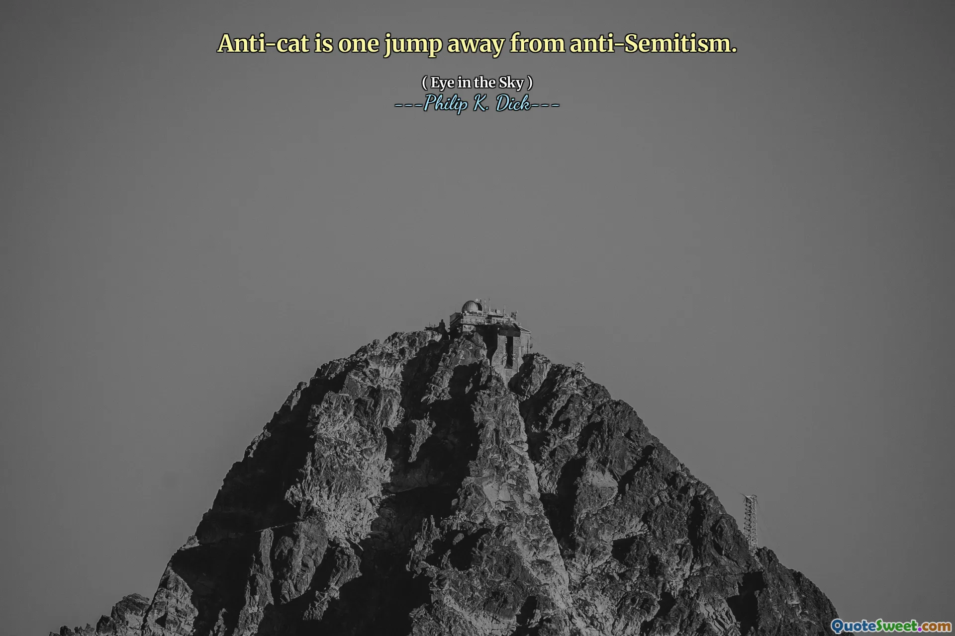 Anti-katt er ett hopp unna antisemittisme.