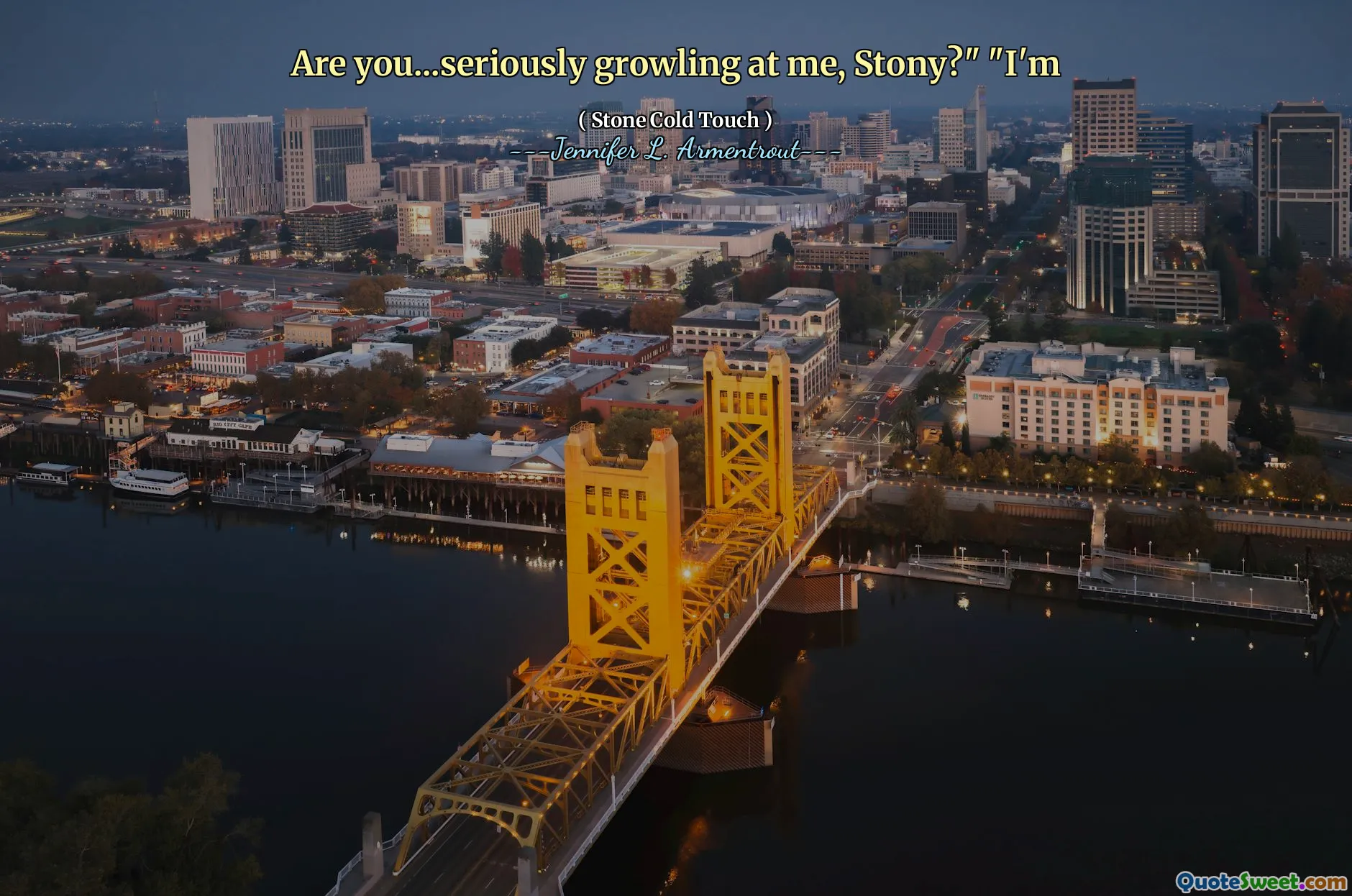 Are you...seriously growling at me, Stony?" "I'm