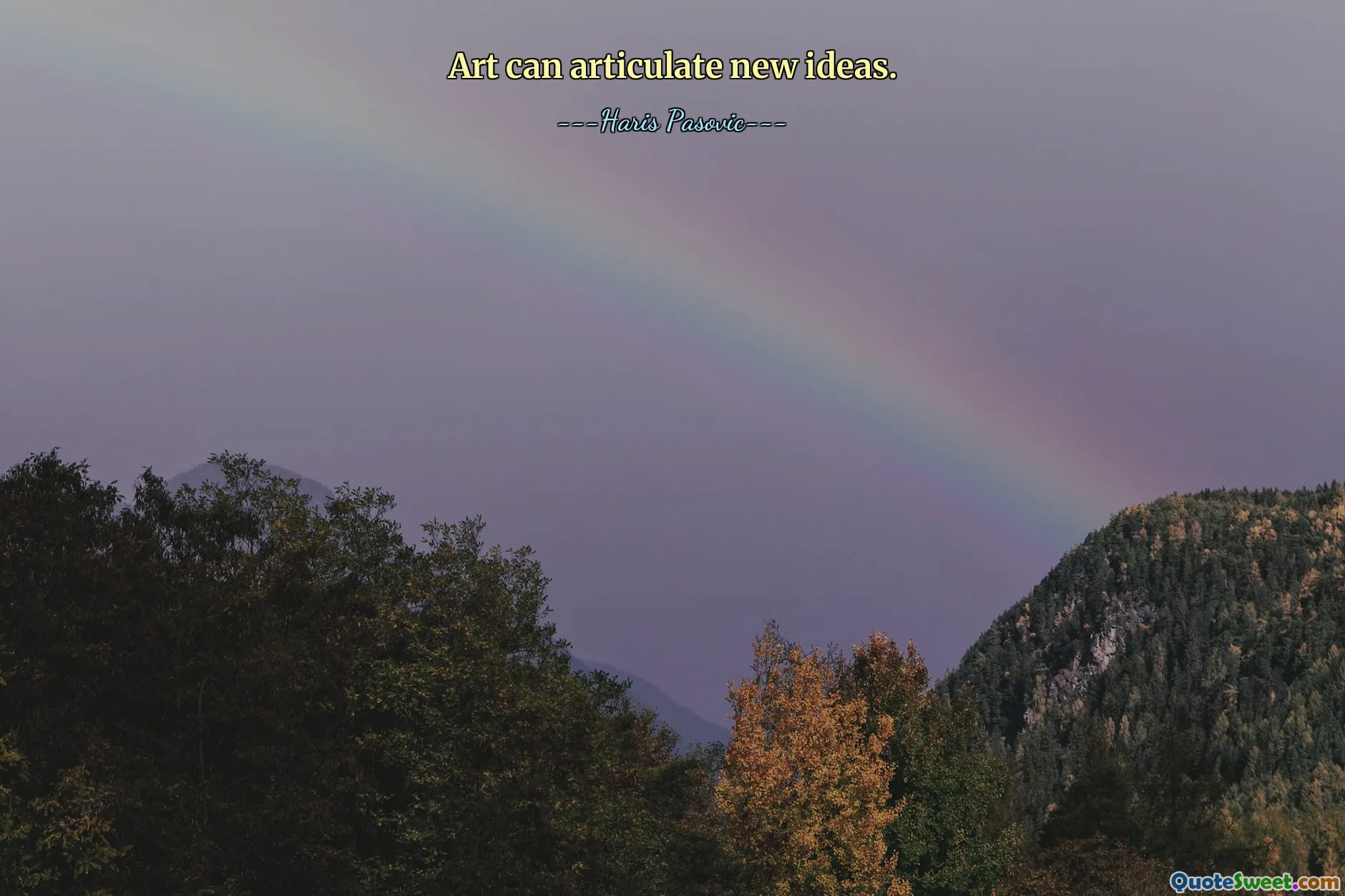 Art can articulate new ideas.