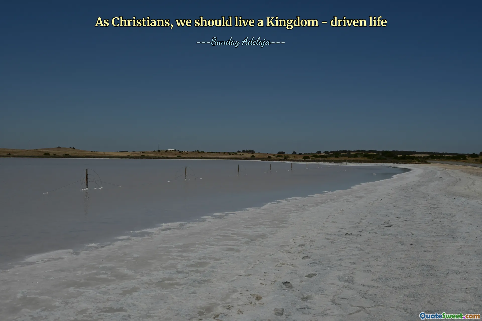 As Christians, we should live a Kingdom - driven life