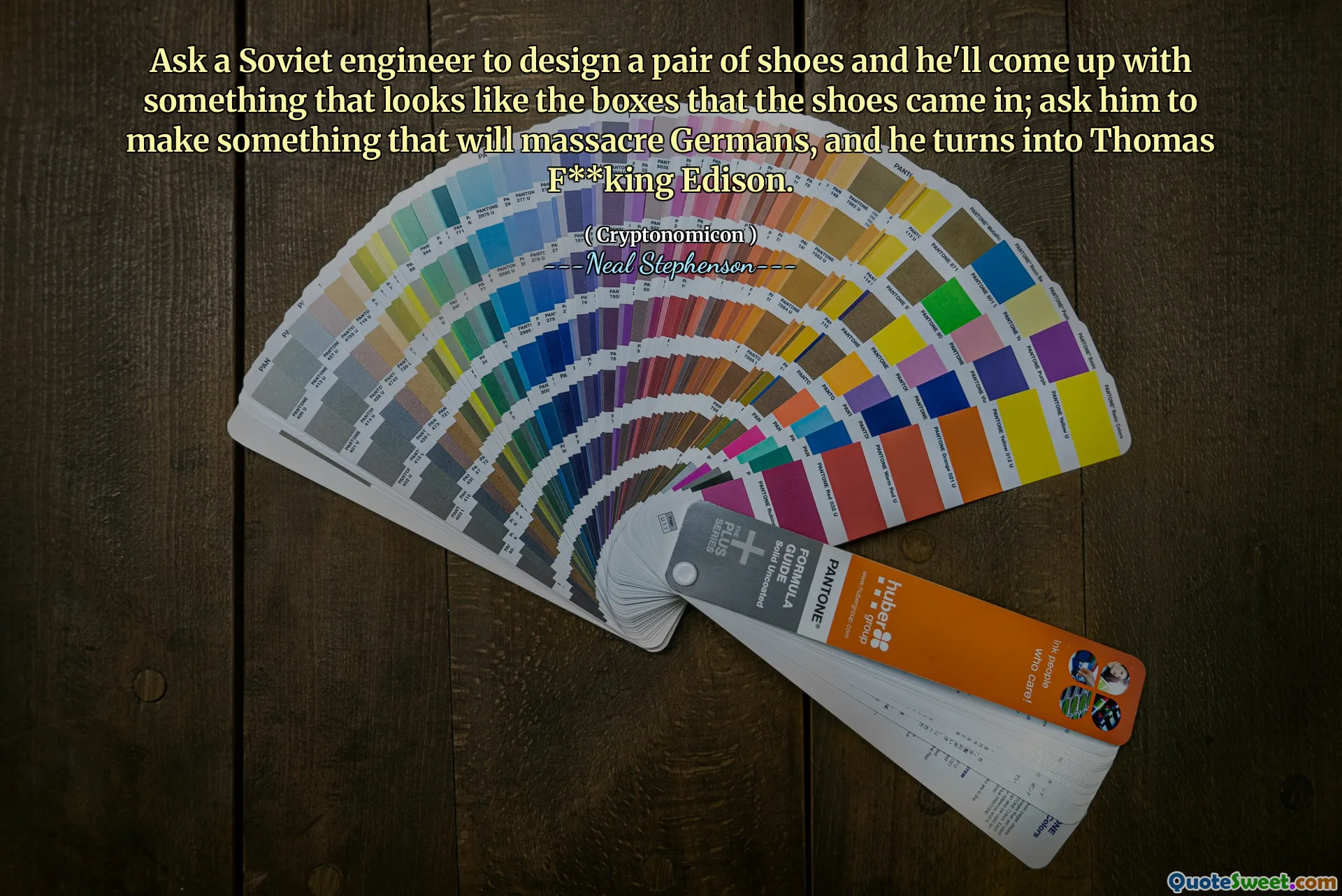 Ask a Soviet engineer to design a pair of shoes and he'll come up with something that looks like the boxes that the shoes came in; ask him to make something that will massacre Germans, and he turns into Thomas F**king Edison.