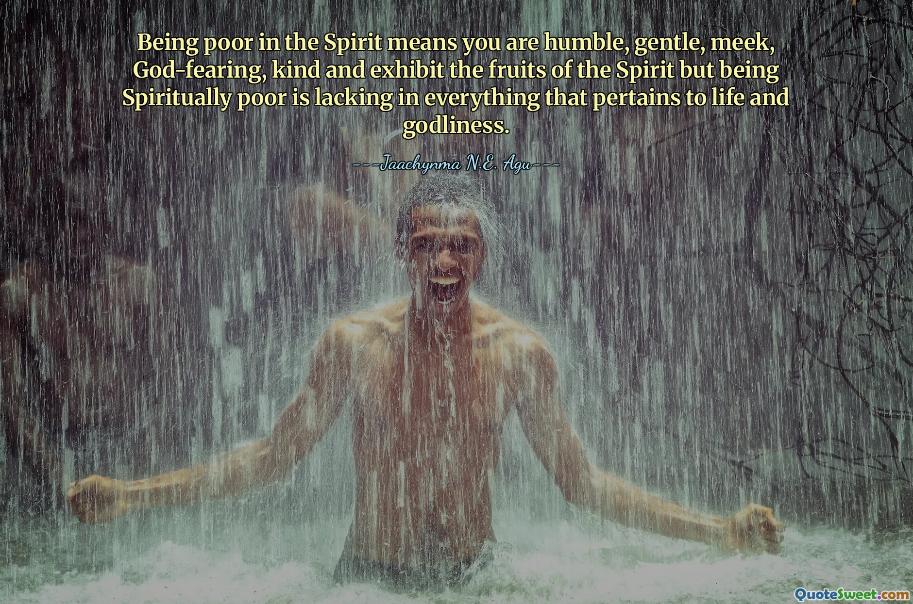 Being poor in the Spirit means you are humble, gentle, meek, God-fearing, kind and exhibit the fruits of the Spirit but being Spiritually poor is lacking in everything that pertains to life and godliness.