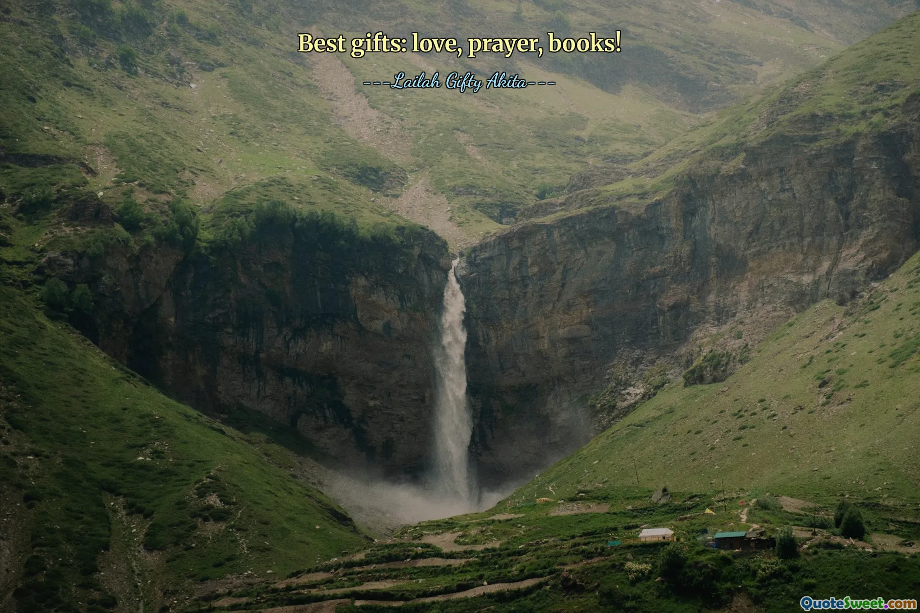 Best gifts: love, prayer, books!