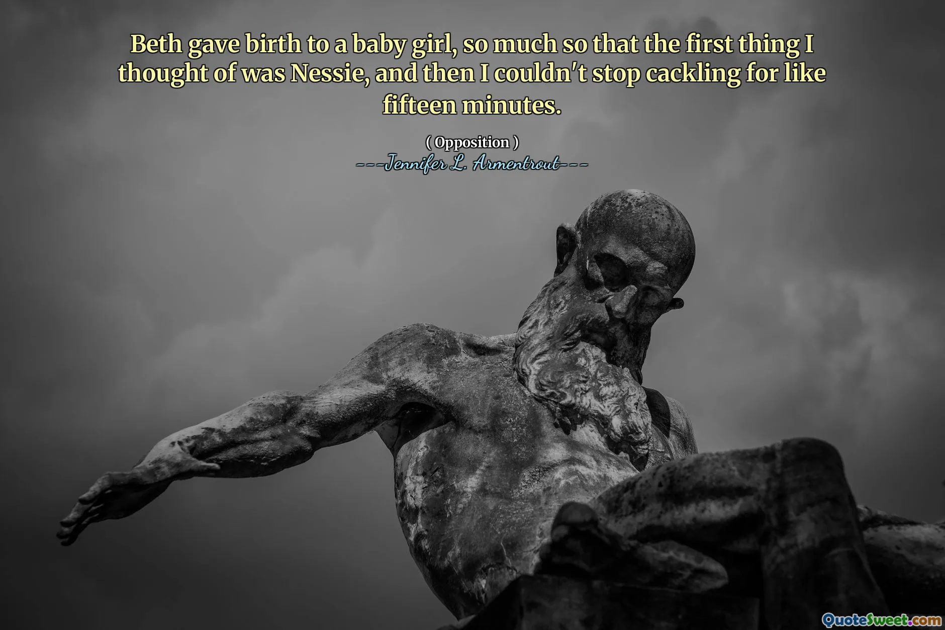 Beth gave birth to a baby girl, so much so that the first thing I thought of was Nessie, and then I couldn't stop cackling for like fifteen minutes.