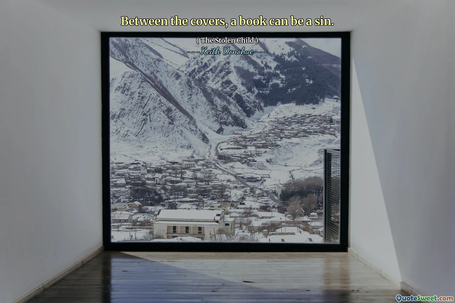 Between the covers, a book can be a sin.