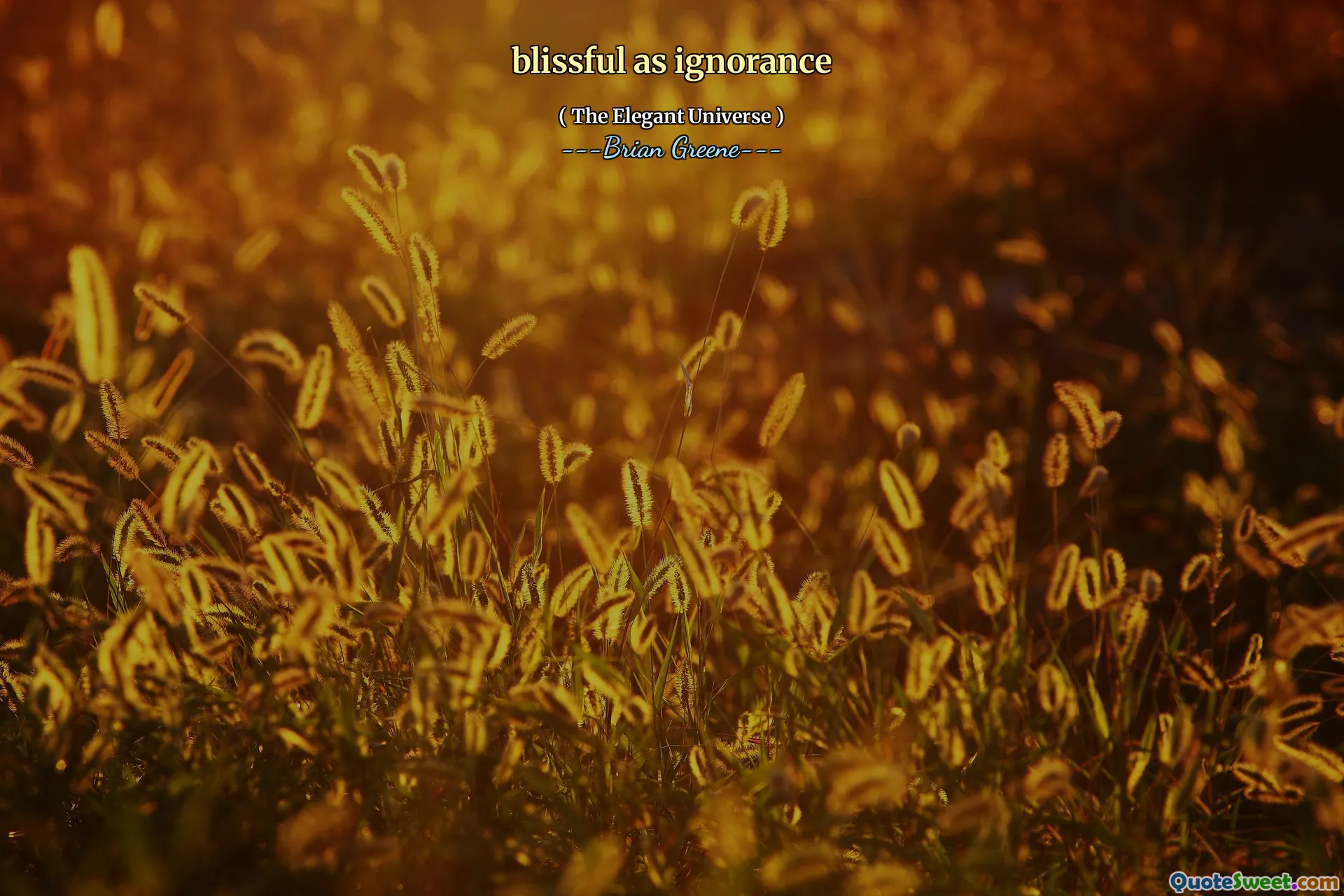 blissful as ignorance