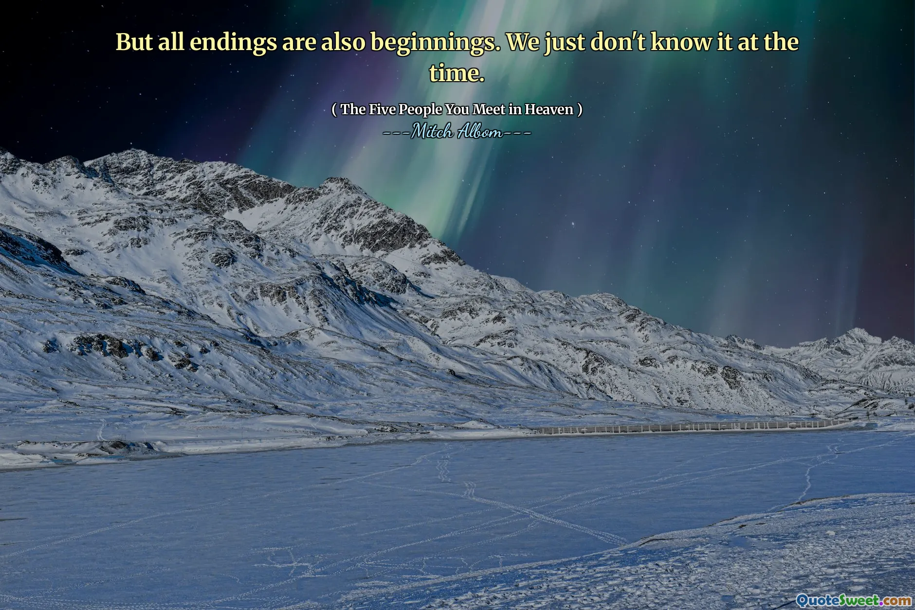 但是所有结局也是开始。当时我们只是不知道。