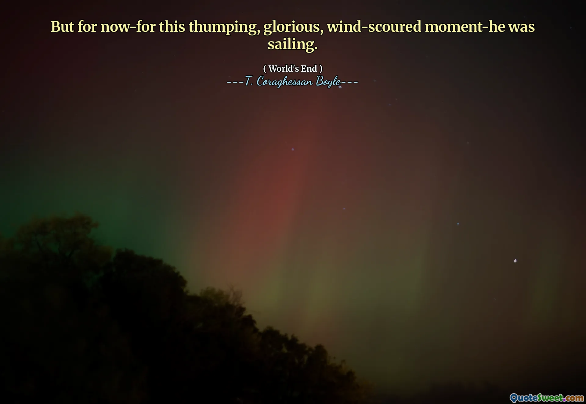 그러나 지금은이 쿵쾅 거리며 영광스럽고 바람에 휩싸인 순간이 항해하고있었습니다.