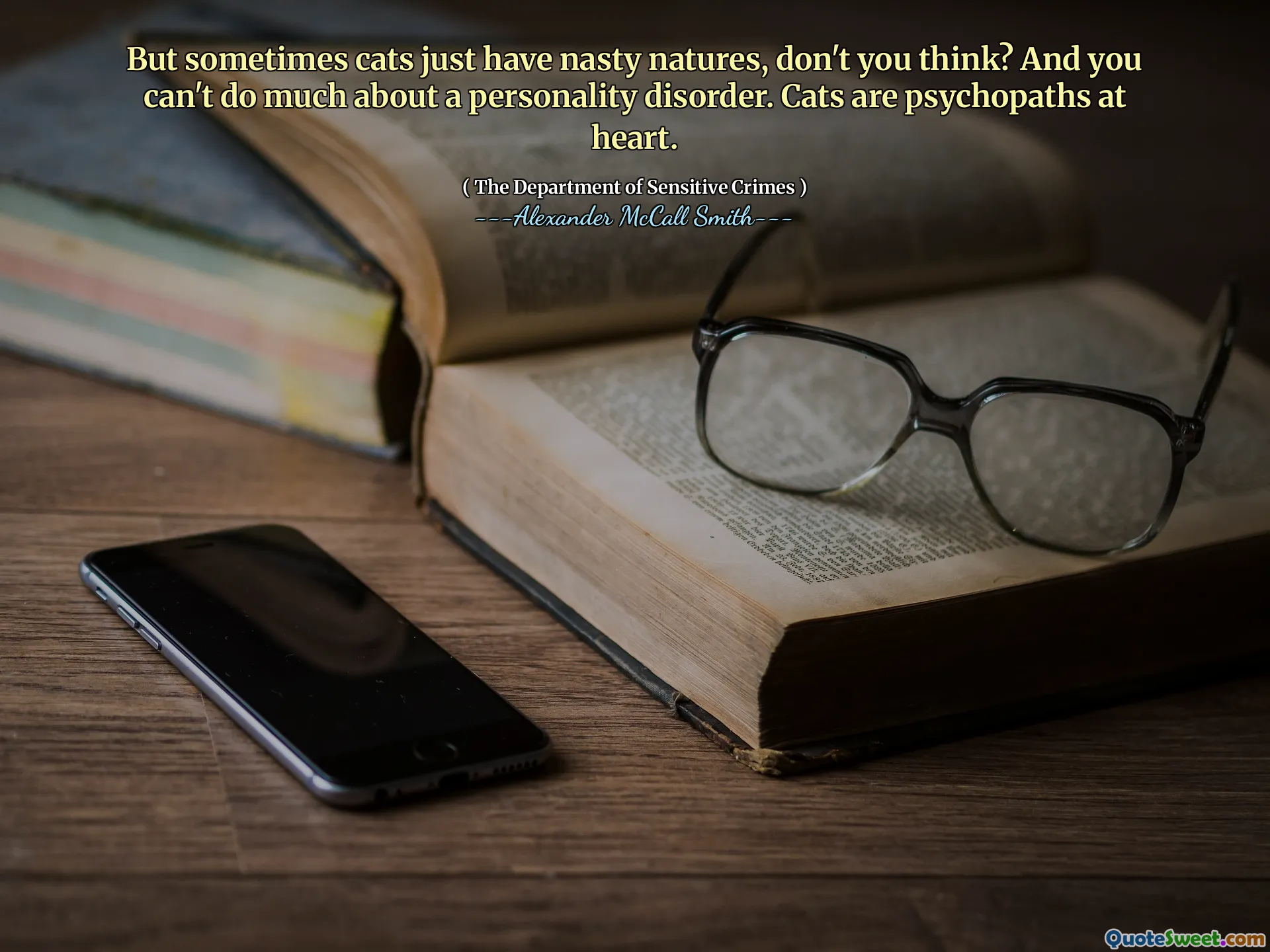 Dar uneori pisicile au doar naturi urâte, nu crezi? Și nu poți face prea multe despre o tulburare de personalitate. Pisicile sunt psihopați la inimă.