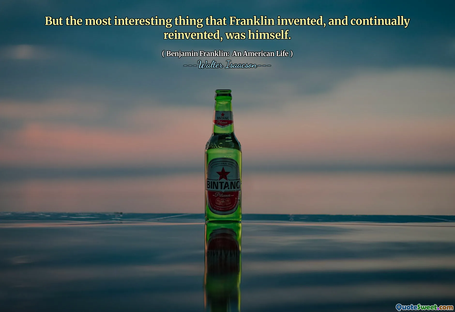 But the most interesting thing that Franklin invented, and continually reinvented, was himself.
