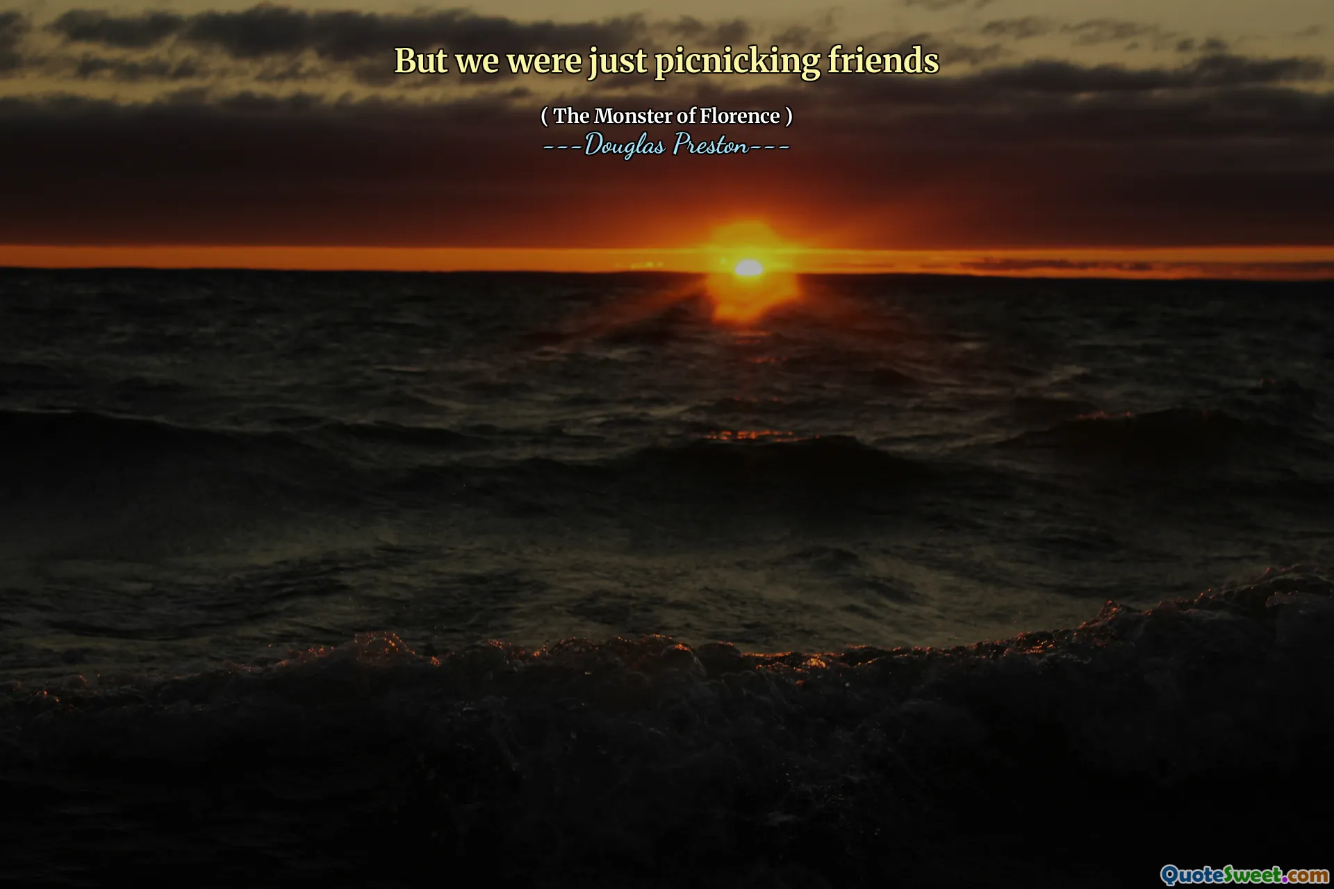 但是我们只是在野餐