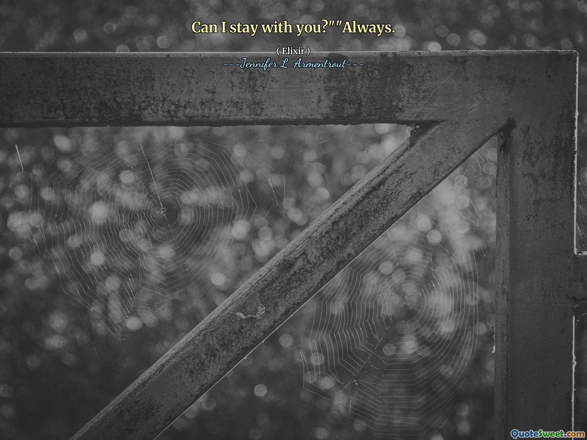 Can I stay with you?""Always.