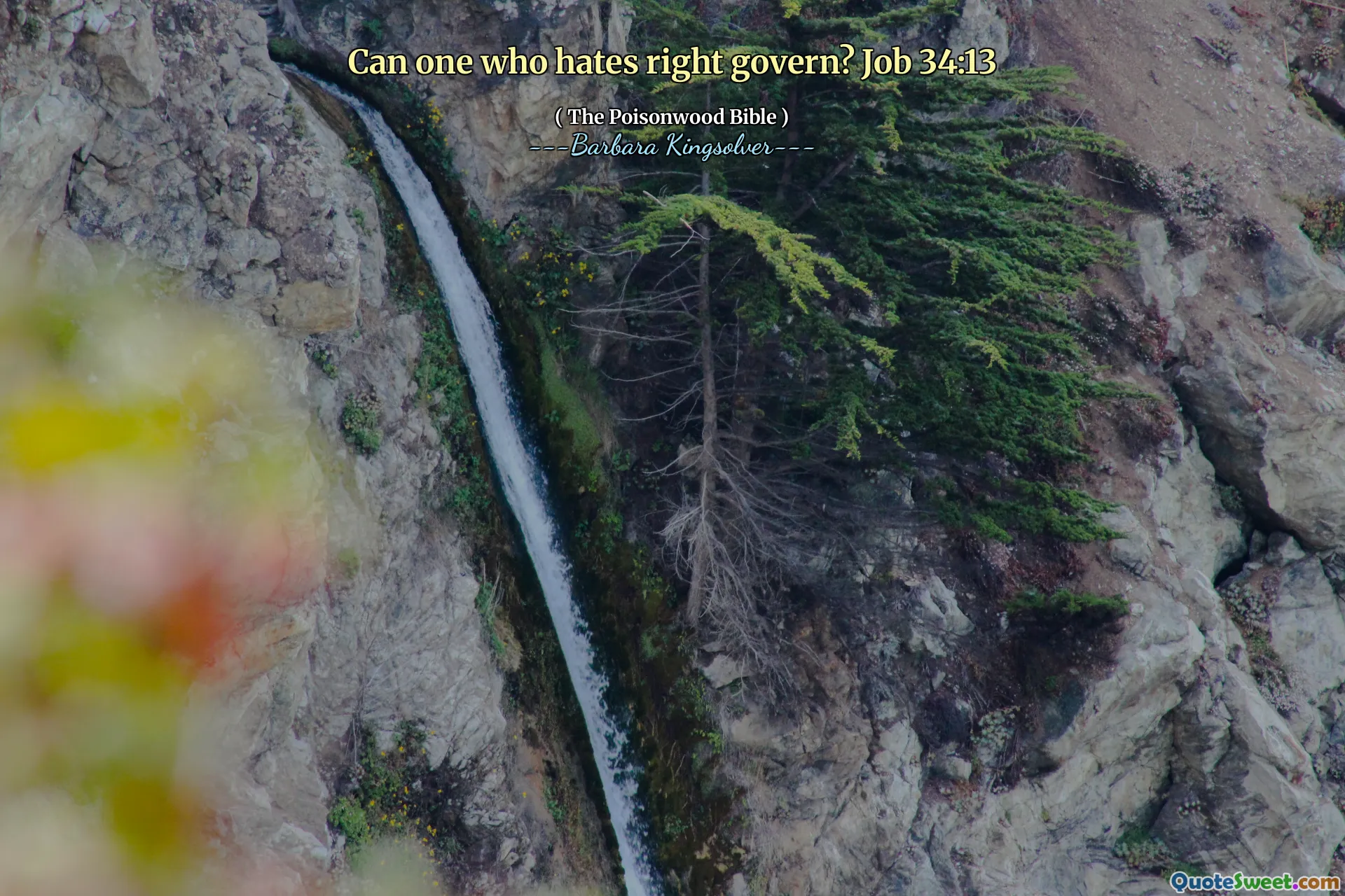 Může ten, kdo nenávidí správně, vládnout? Job 34:13