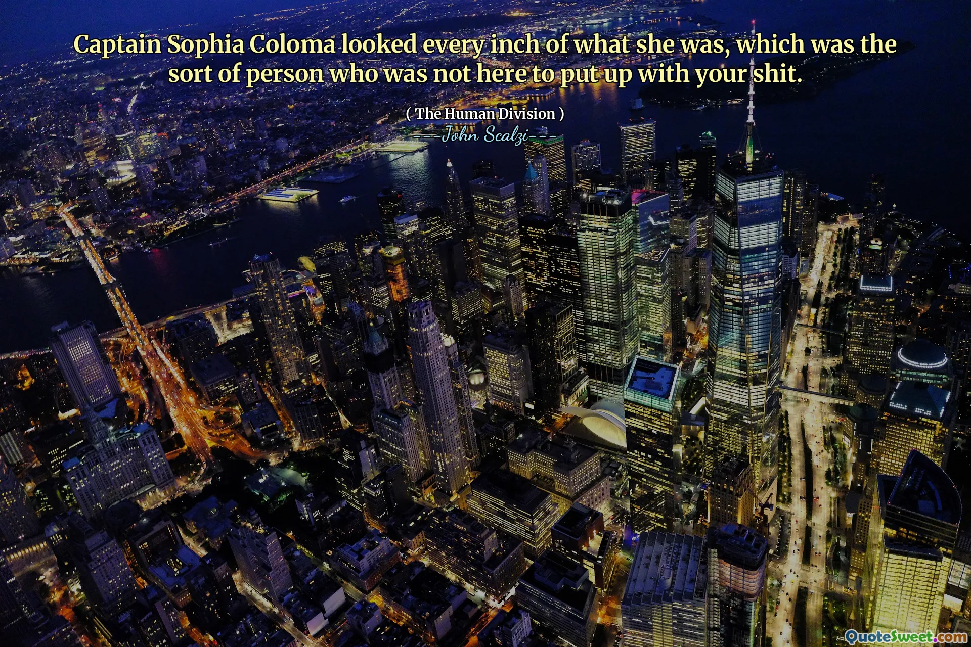 Captain Sophia Coloma looked every inch of what she was, which was the sort of person who was not here to put up with your shit.