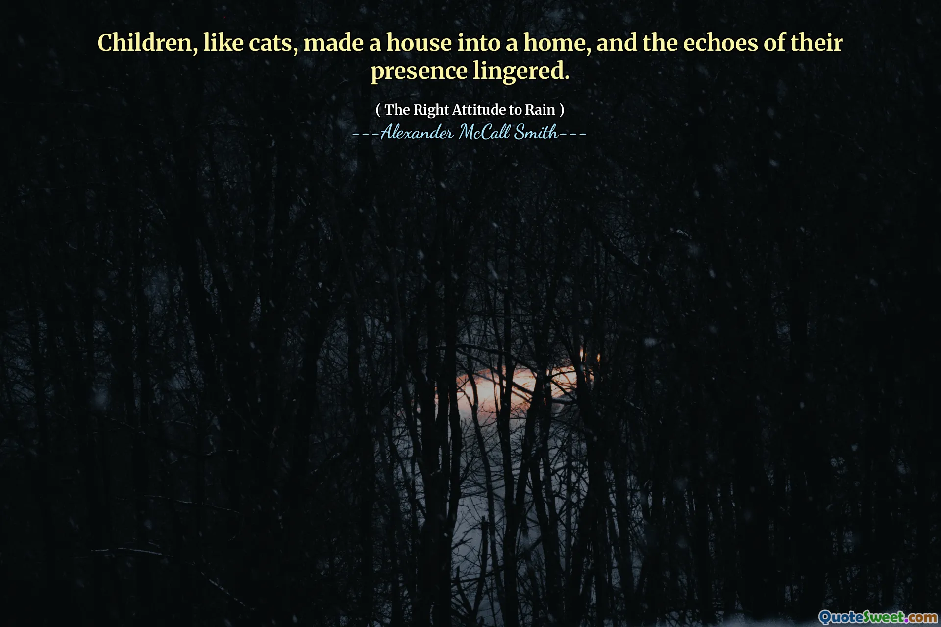 Děti, stejně jako kočky, vytvořily dům do domu a ozvěny jejich přítomnosti přetrvávaly.