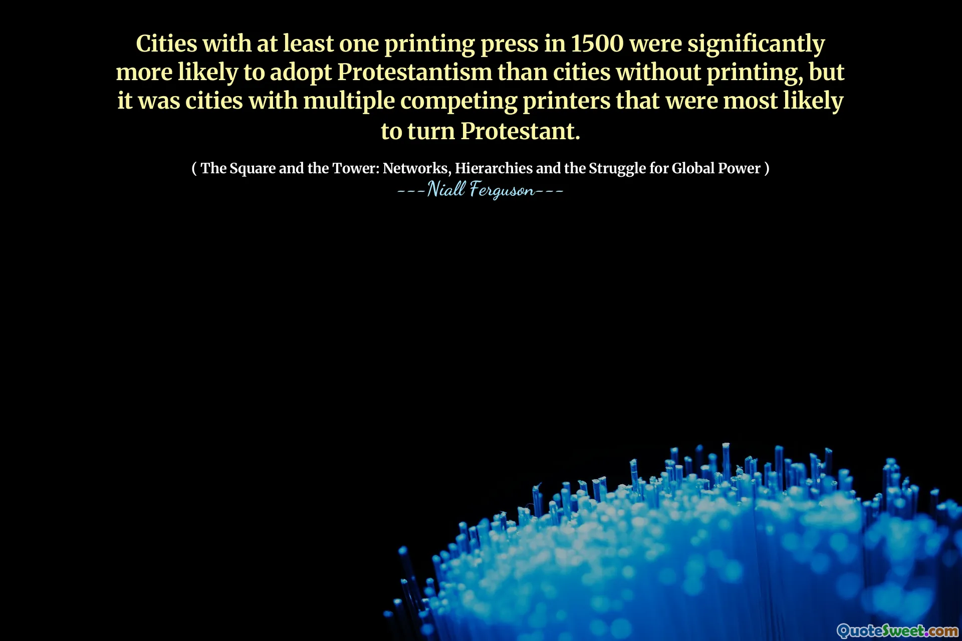 Cities with at least one printing press in 1500 were significantly more likely to adopt Protestantism than cities without printing, but it was cities with multiple competing printers that were most likely to turn Protestant.
