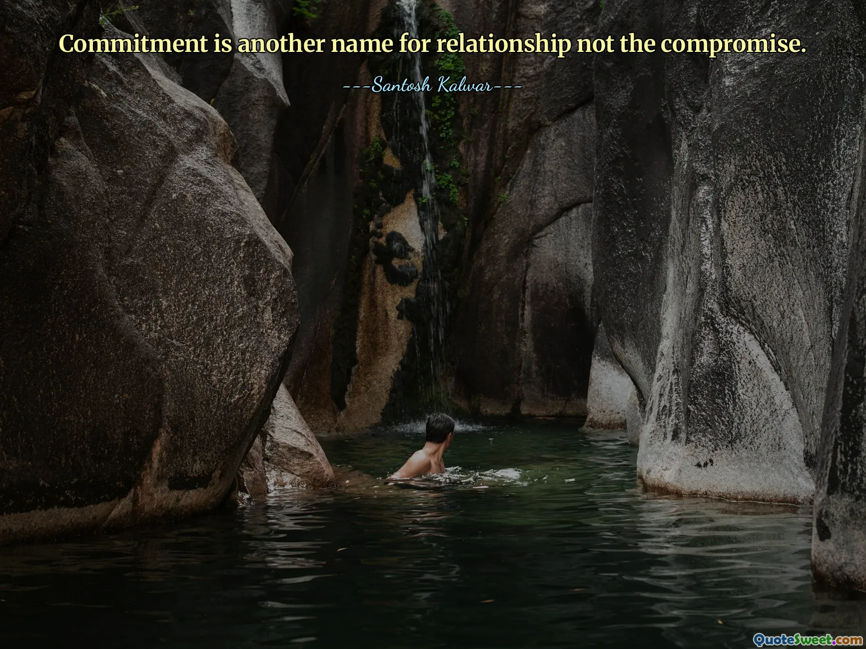 Commitment is another name for relationship not the compromise.