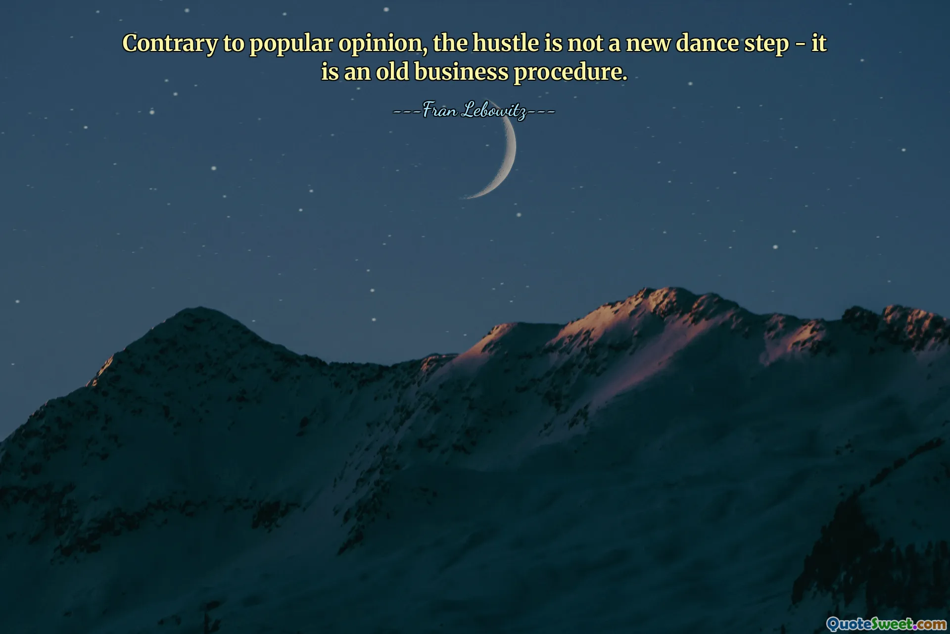 Contrary to popular opinion, the hustle is not a new dance step - it is an old business procedure.