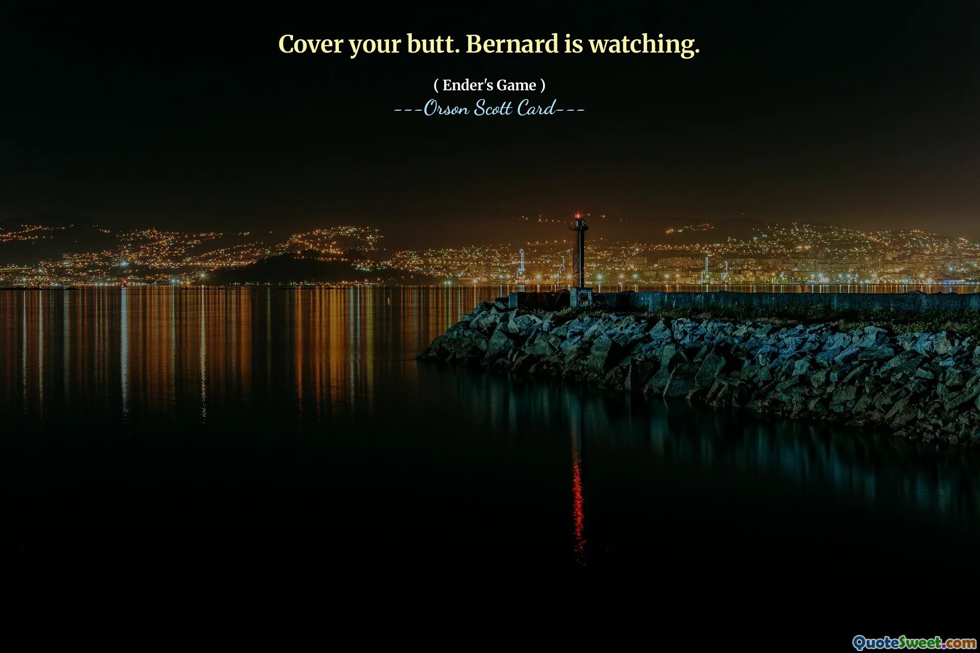 Dekk til baken. Bernard ser på.