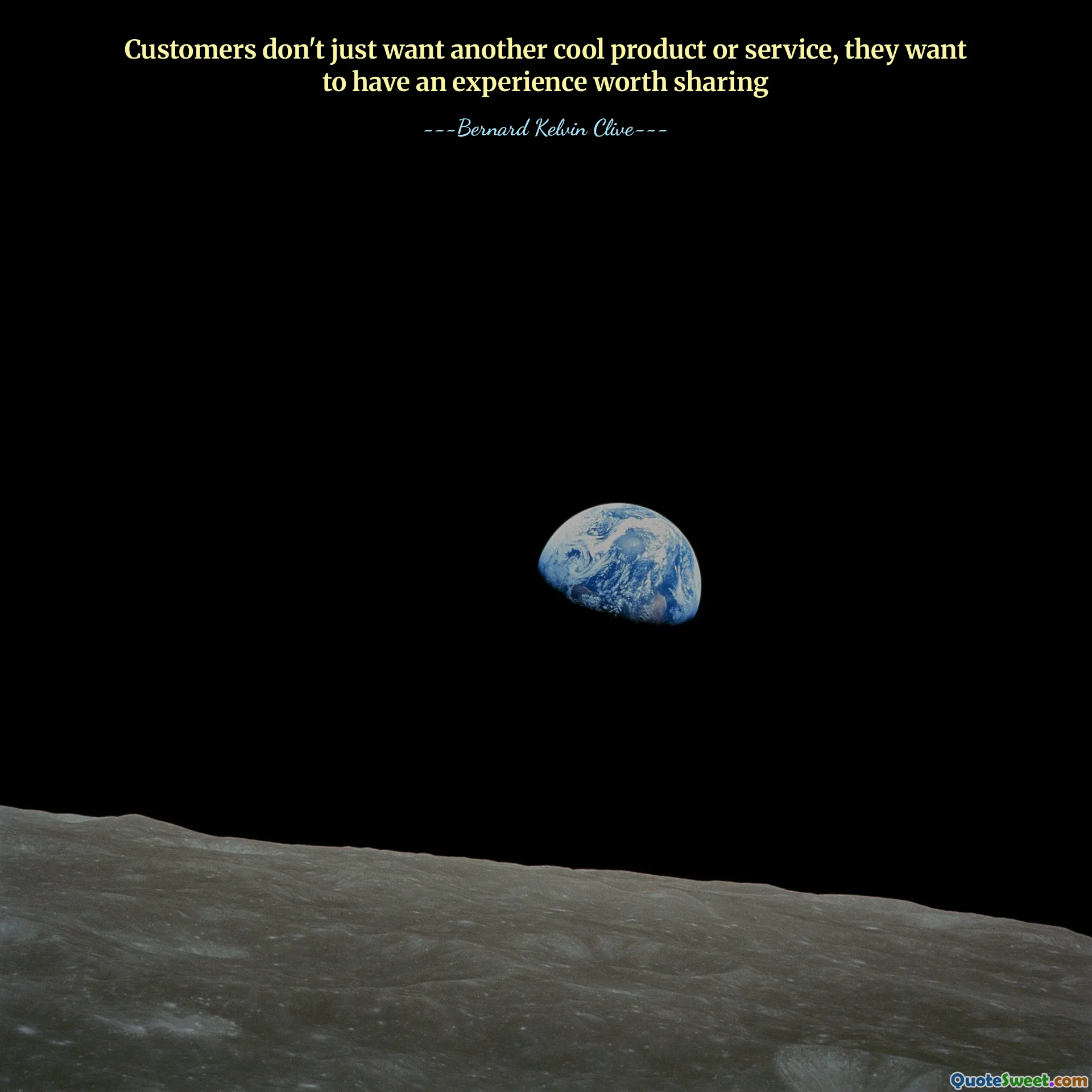 Customers don't just want another cool product or service, they want to have an experience worth sharing