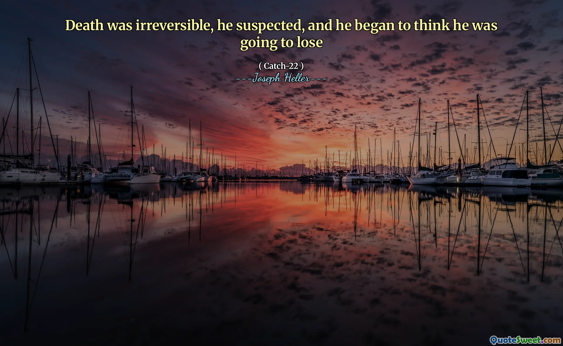 Death was irreversible, he suspected, and he began to think he was going to lose