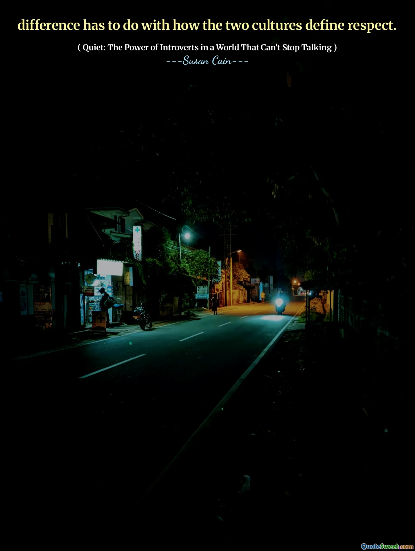 difference has to do with how the two cultures define respect.