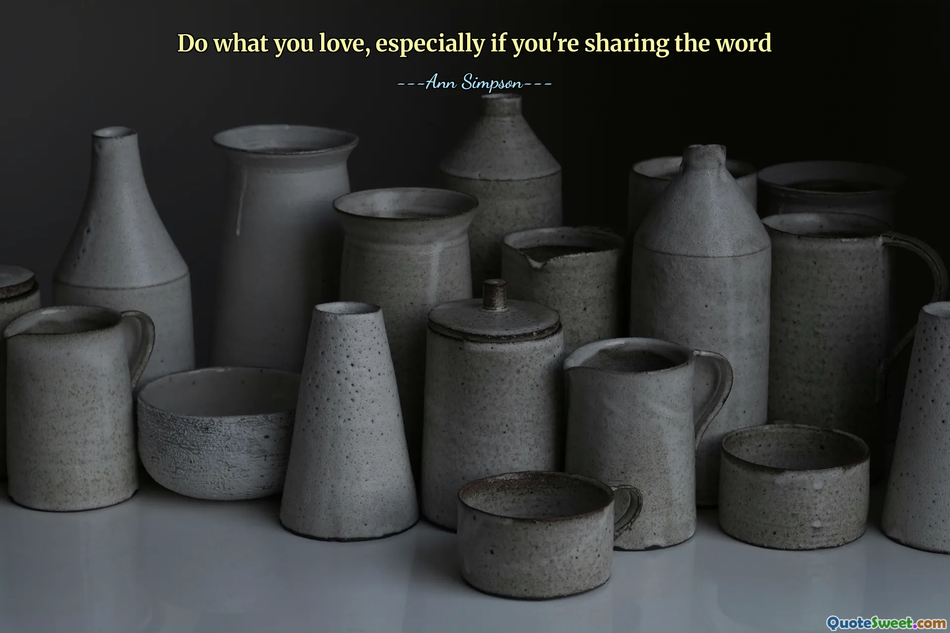 Do what you love, especially if you're sharing the word